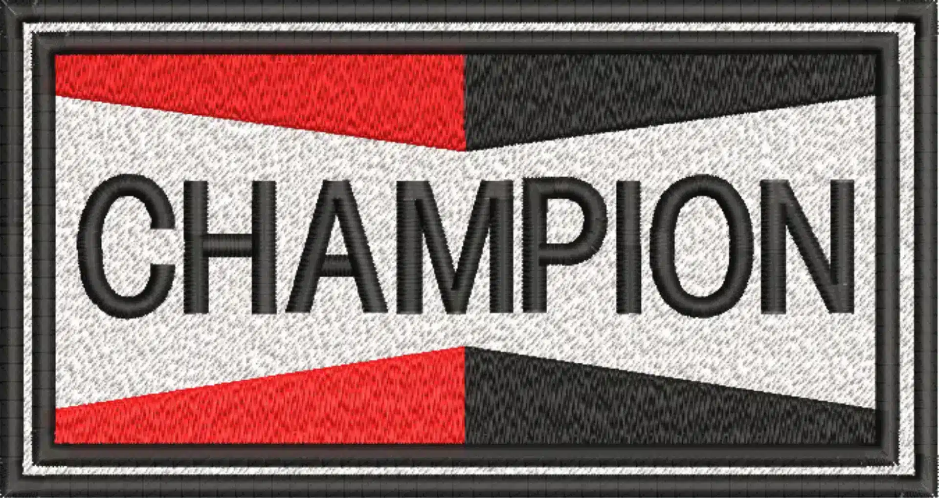 Champion Spark Plugs Logo embroidery design -  Car embroidery design machine pattern - Car embroidery file - instant download — view 3