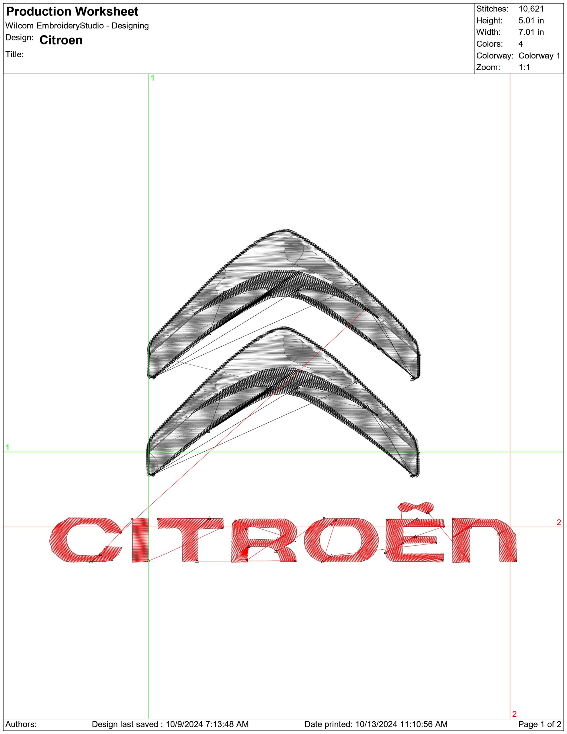 Citroen French Car Logo embroidery design -  Car embroidery design machine pattern - Car embroidery file - instant download — view 2