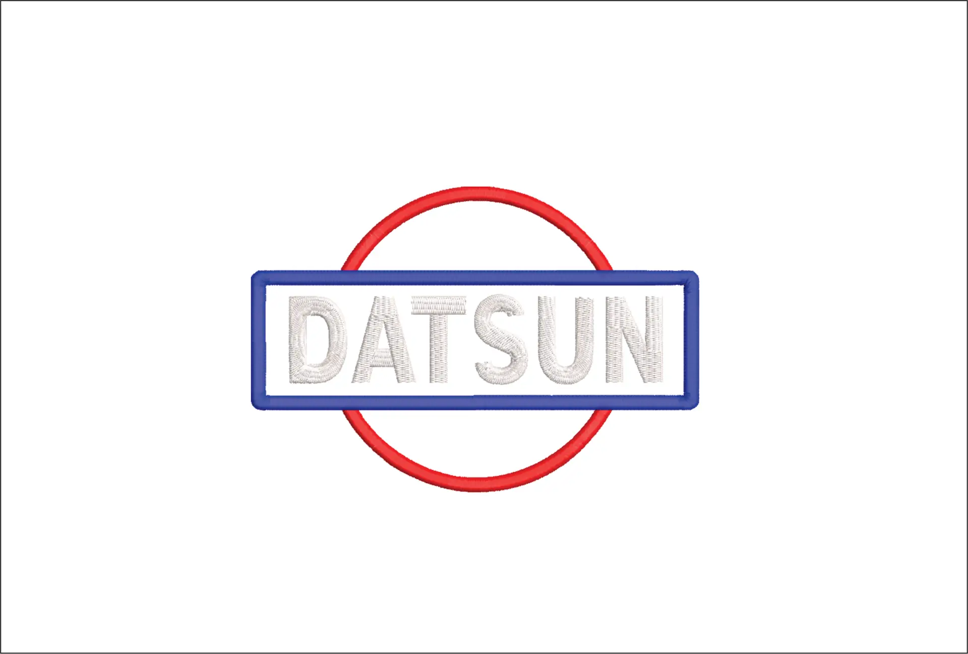 Datsun Car Logo embroidery design -  Car embroidery design machine pattern - Car embroidery file - instant download