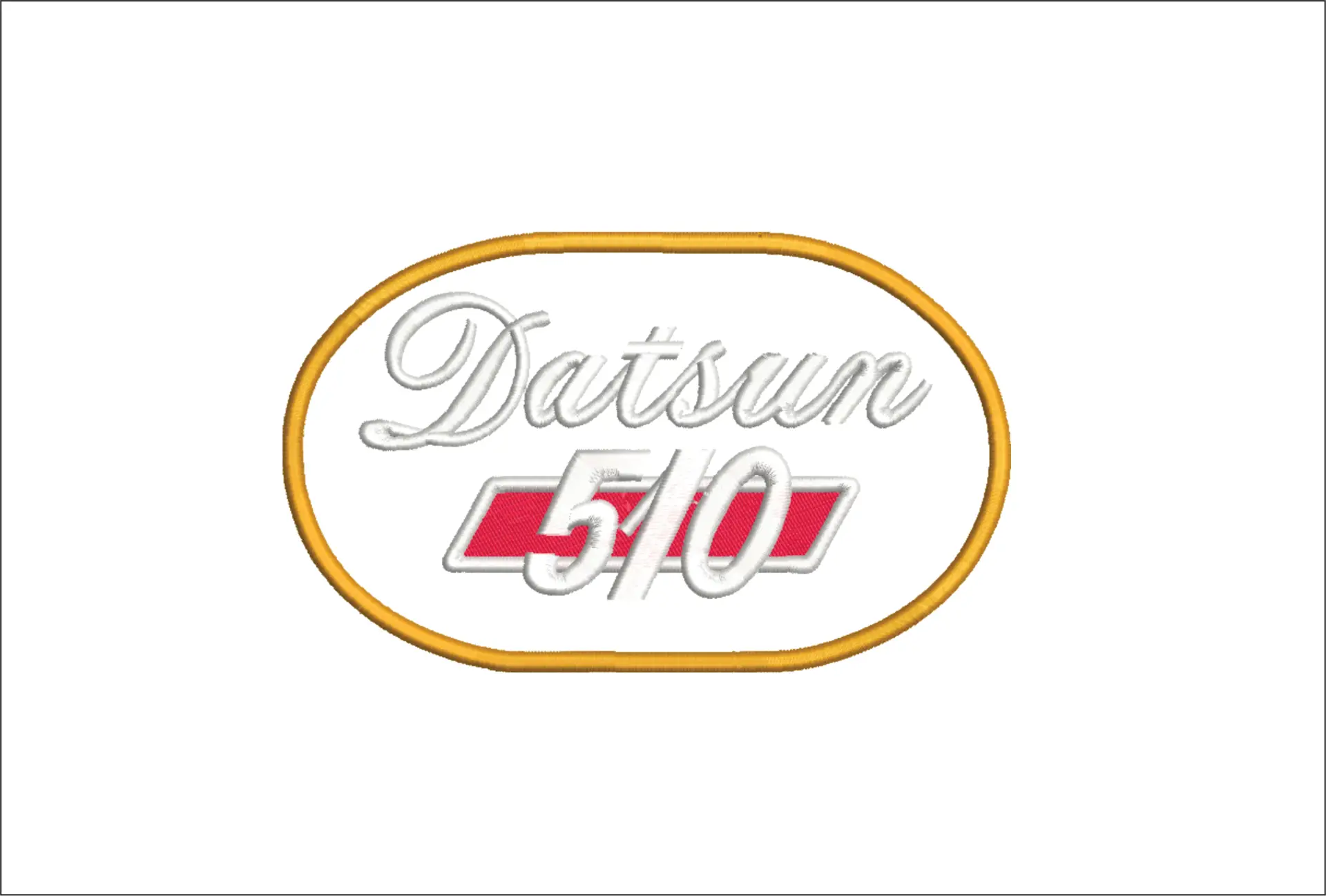 Datsun 510 Car Logo embroidery design -  Car embroidery design machine pattern - Car embroidery file - instant download 510