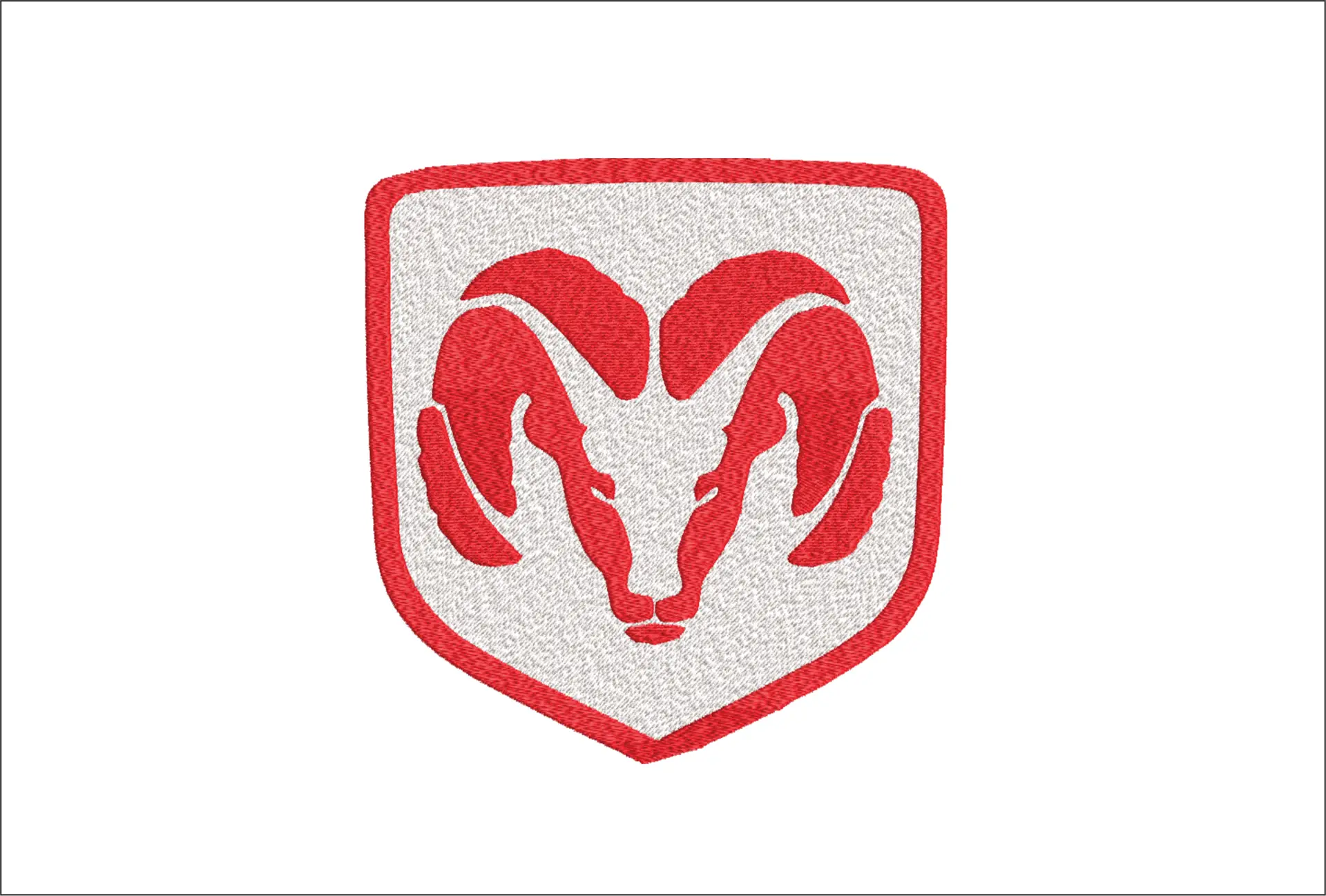 Dodge Ram Car Logo embroidery design -  Car embroidery design machine pattern - Car embroidery file - instant download