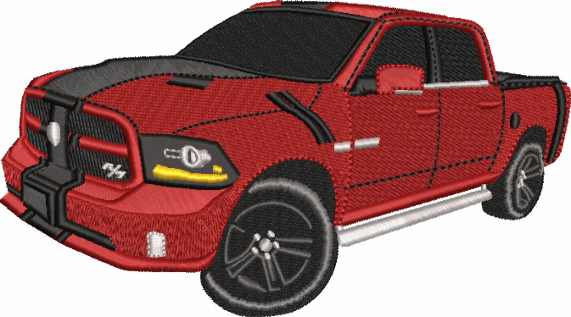 Dodge Ram Hemi RT Truck Car Logo embroidery design -  Car embroidery design machine pattern - Car embroidery file - instant download — view 4