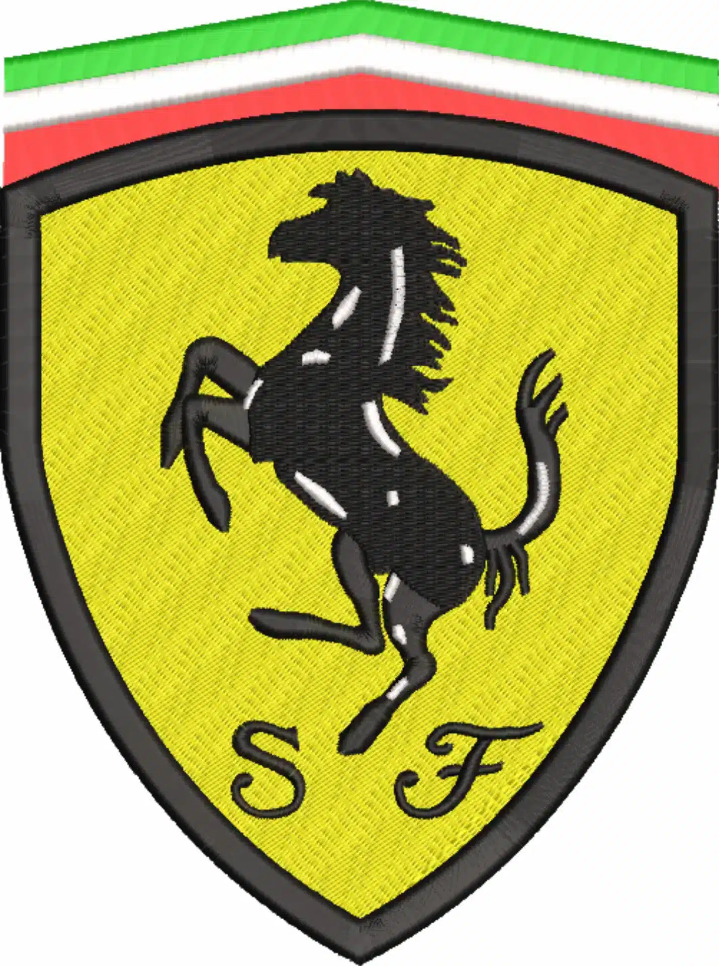 Ferrari Car Logo embroidery design -  Car embroidery design machine pattern - Car embroidery file - instant download — view 3