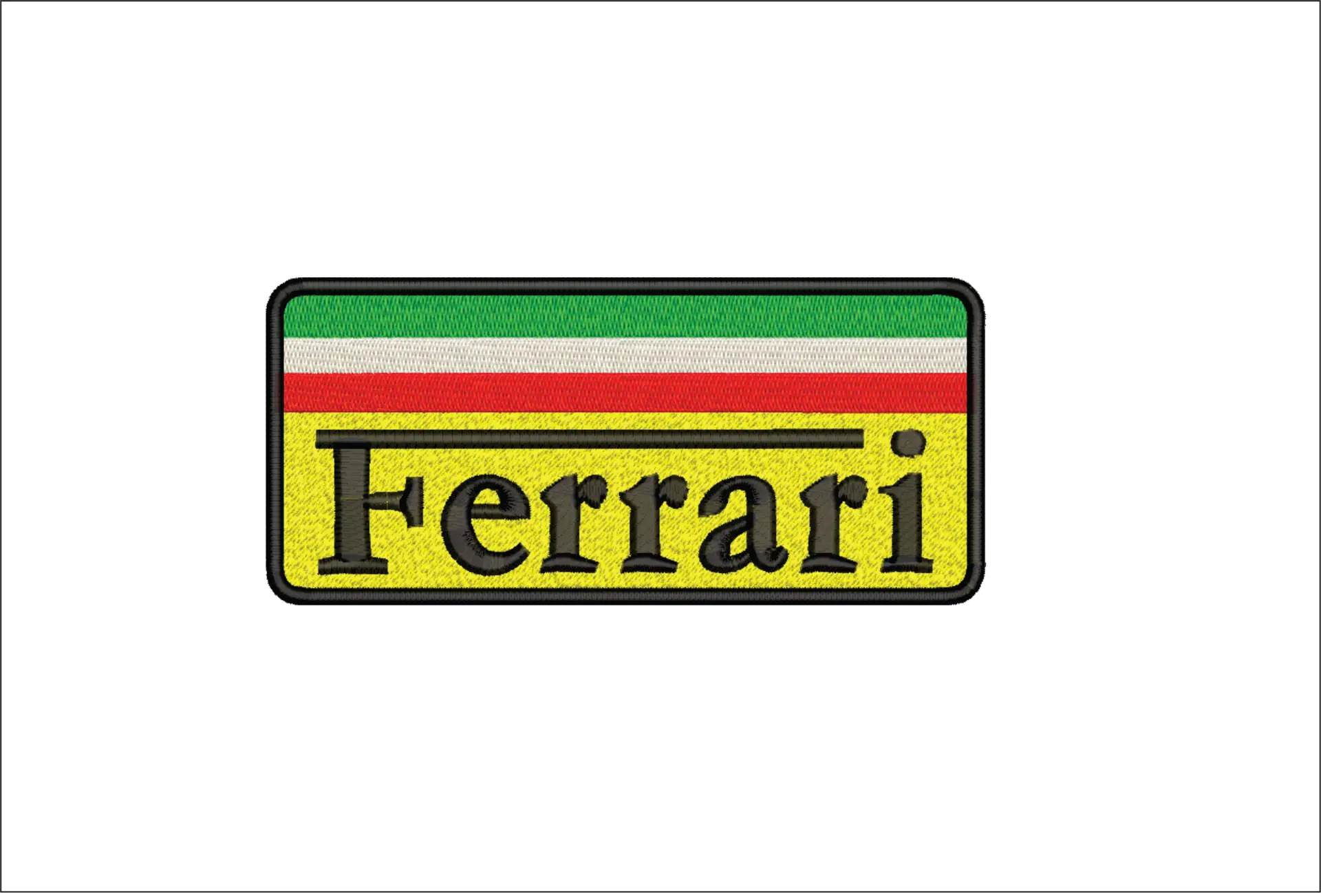 Ferrari Italy Car Logo embroidery design -  Car embroidery design machine pattern - Car embroidery file - instant download