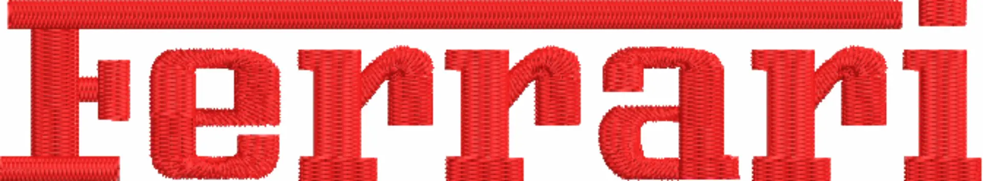 Ferrari Text Italy Car Logo embroidery design -  Car embroidery design machine pattern - Car embroidery file - instant download — view 3