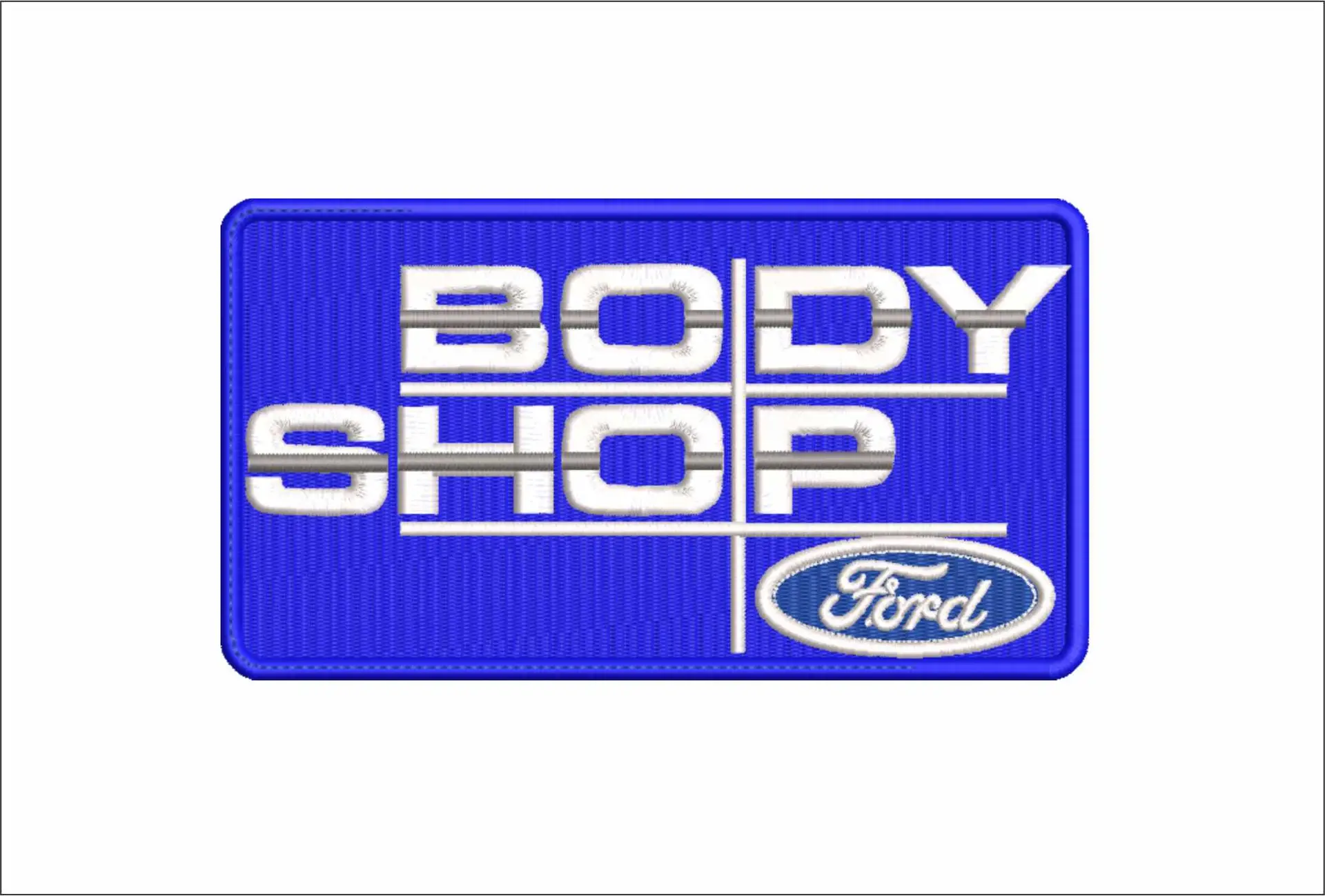 Ford Body Shop Logo embroidery design -  Car embroidery design machine pattern - Car embroidery file - instant download