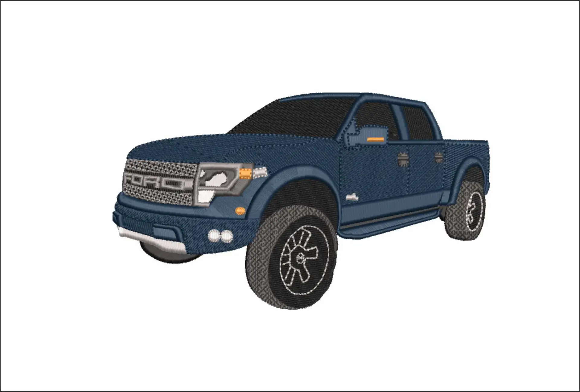 Ford Raptor Truck Logo embroidery design -  Car embroidery design machine pattern - Car embroidery file - instant download