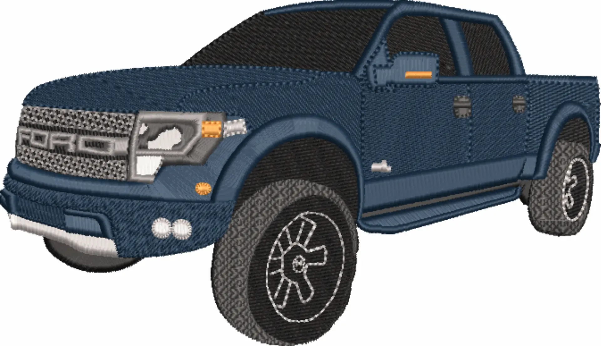 Ford Raptor Truck Logo embroidery design -  Car embroidery design machine pattern - Car embroidery file - instant download — view 4