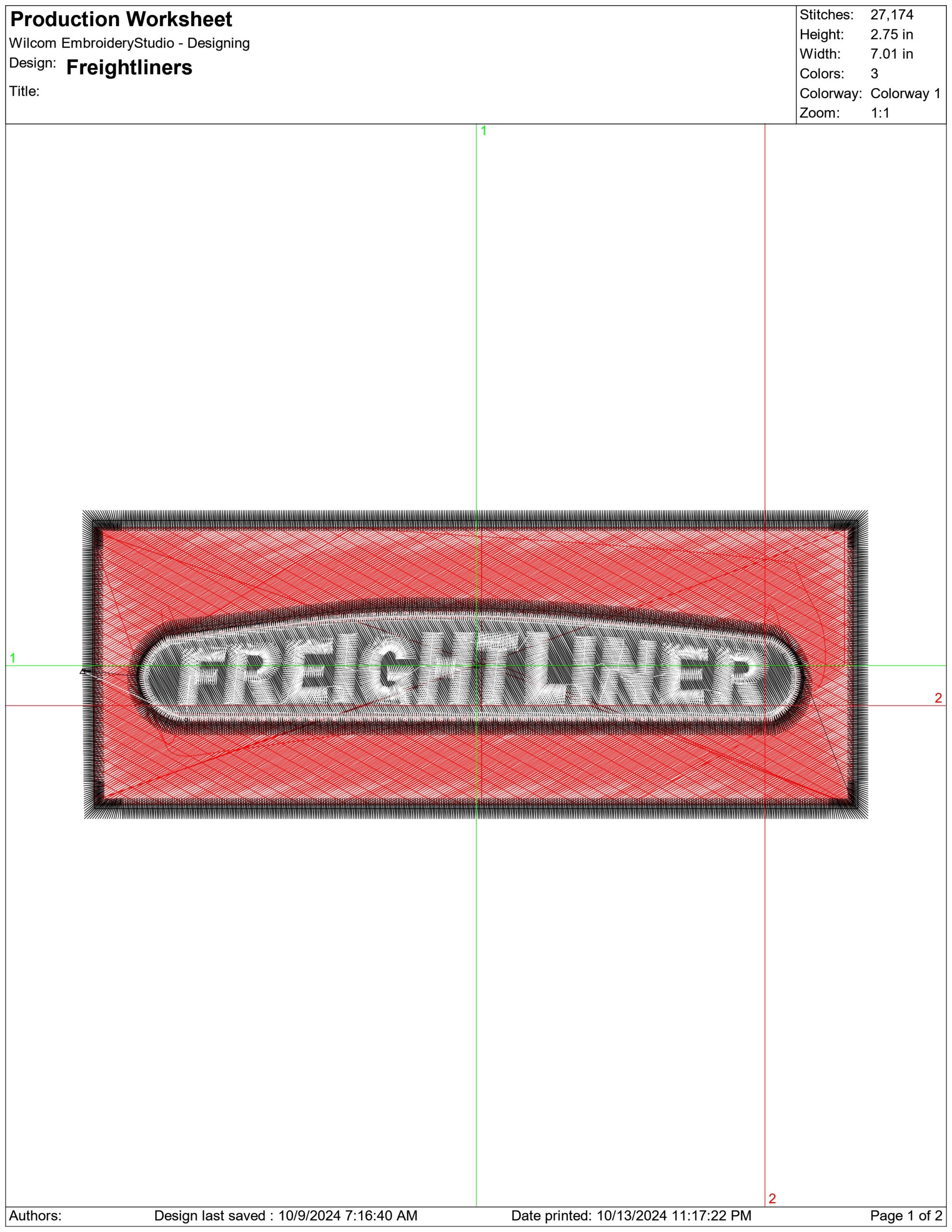 Freightliner Logo embroidery design -  Car embroidery design machine pattern - Car embroidery file - instant download — view 2