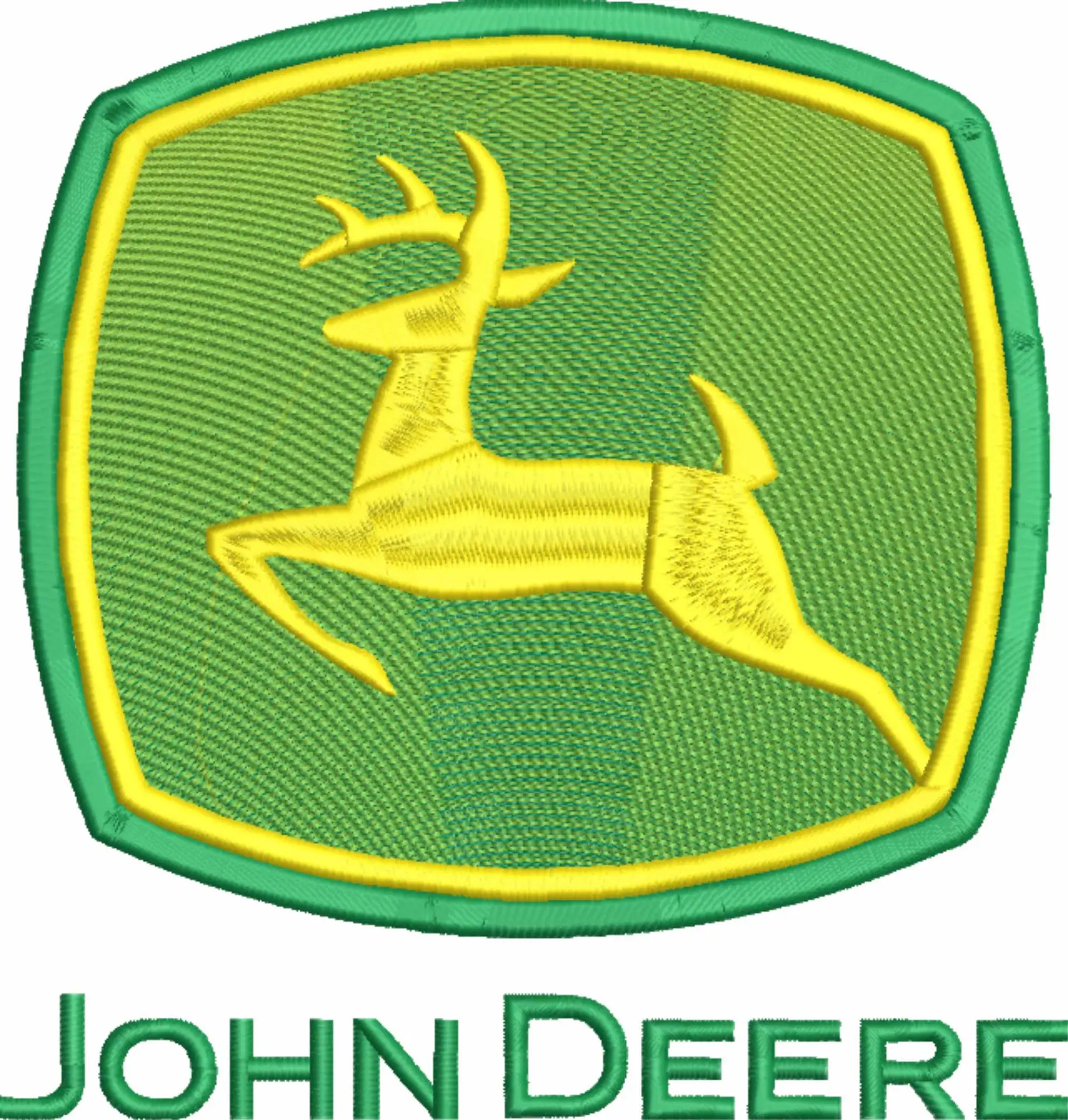 John Deere Tractors Logo embroidery design -  Car embroidery design machine pattern - Car embroidery file - instant download — view 4