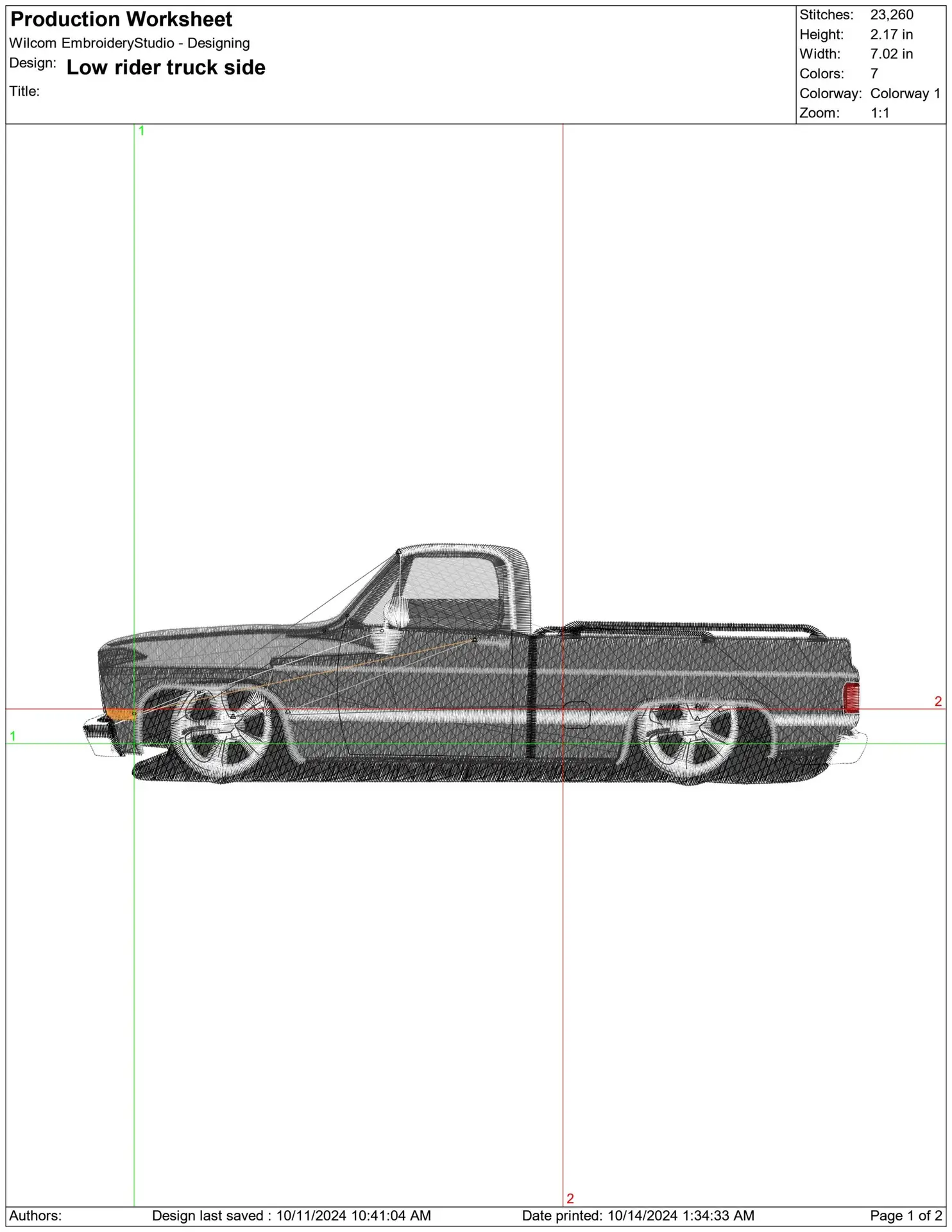 Low Rider Truck Logo embroidery design -  Car embroidery design machine pattern - Car embroidery file - instant download — view 2