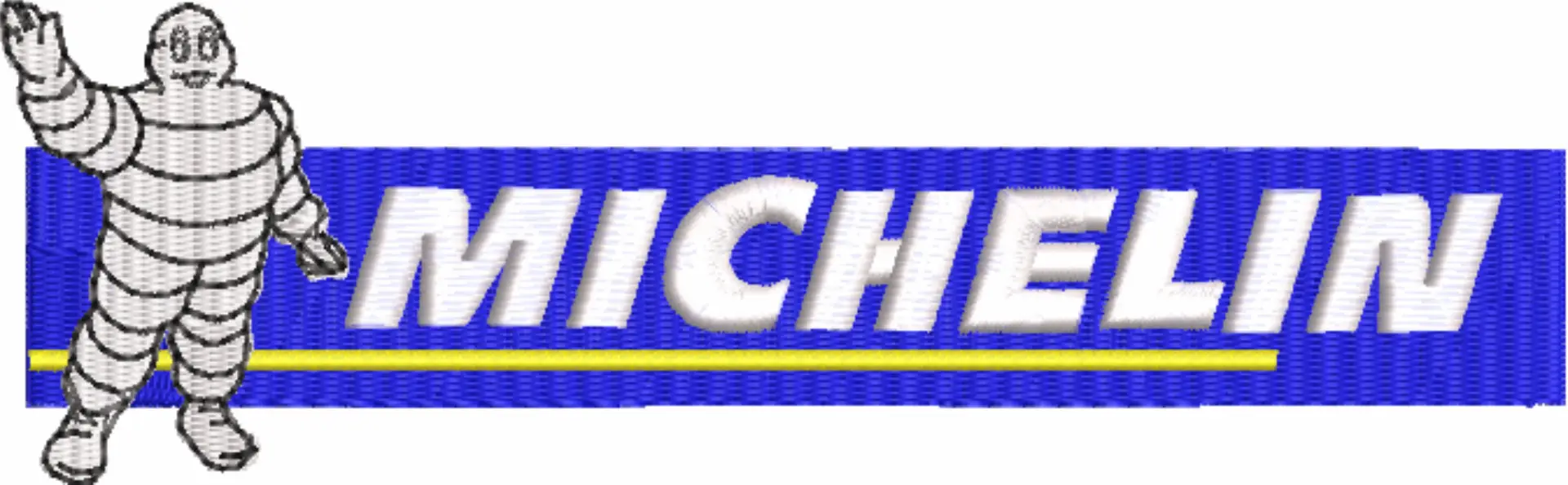 Michelin Man and Text Logo embroidery design -  Car embroidery design machine pattern - Car embroidery file - instant download — view 4