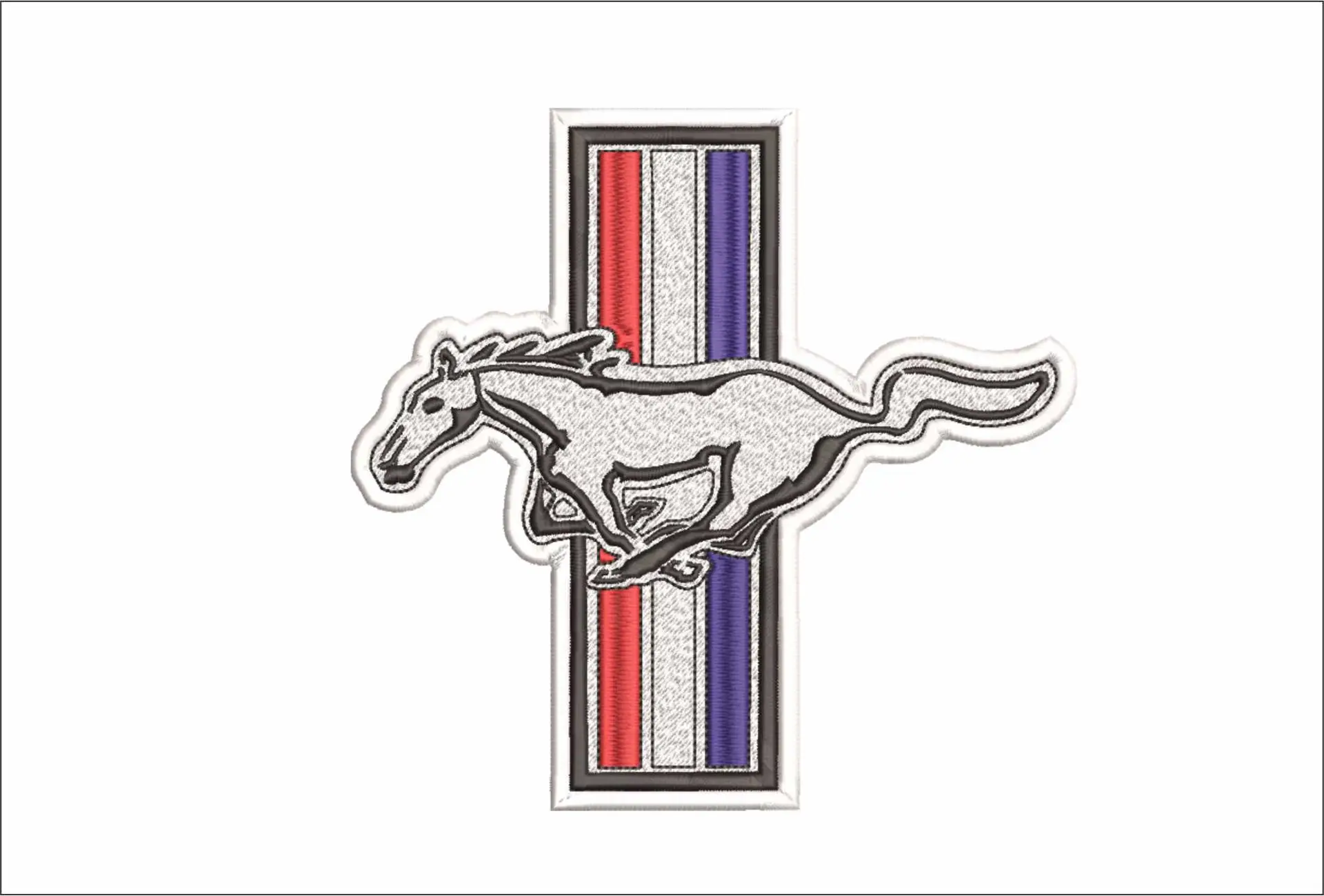 Ford Mustang embroidery design - Car embroidery design machine pattern - Car embroidery file - instant download