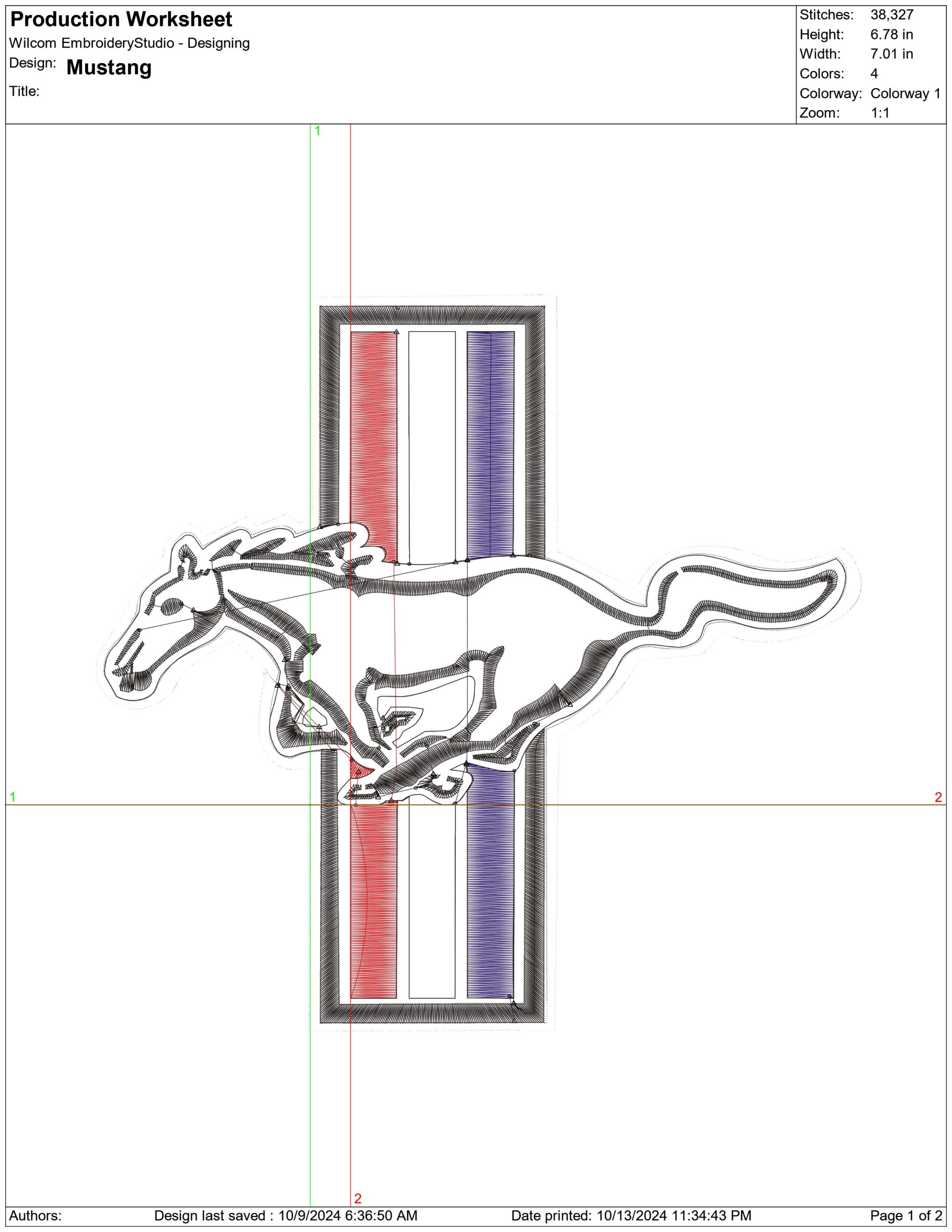 Ford Mustang embroidery design -  Car embroidery design machine pattern - Car embroidery file - instant download — view 2
