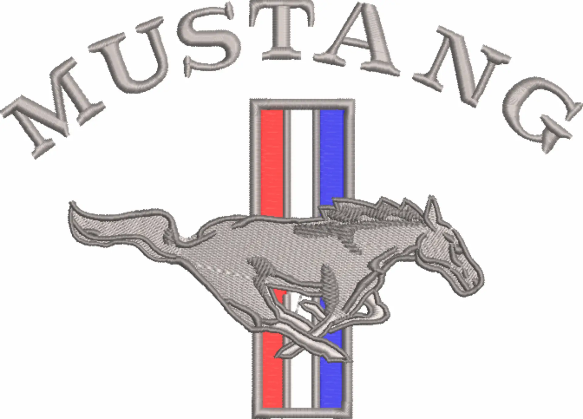 Ford Mustang with Text embroidery design -  Car embroidery design machine pattern - Car embroidery file - instant download — view 4