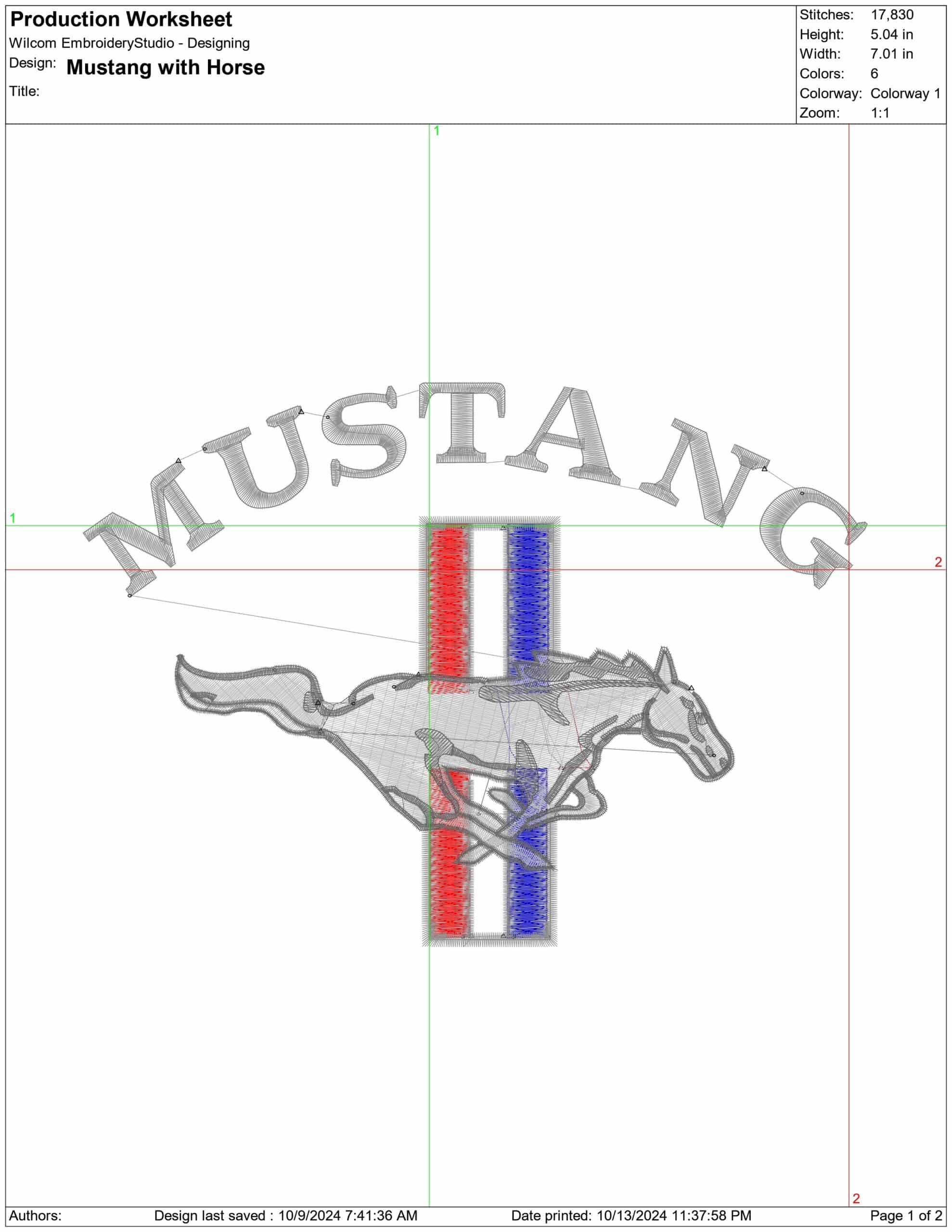 Ford Mustang with Text embroidery design -  Car embroidery design machine pattern - Car embroidery file - instant download — view 2