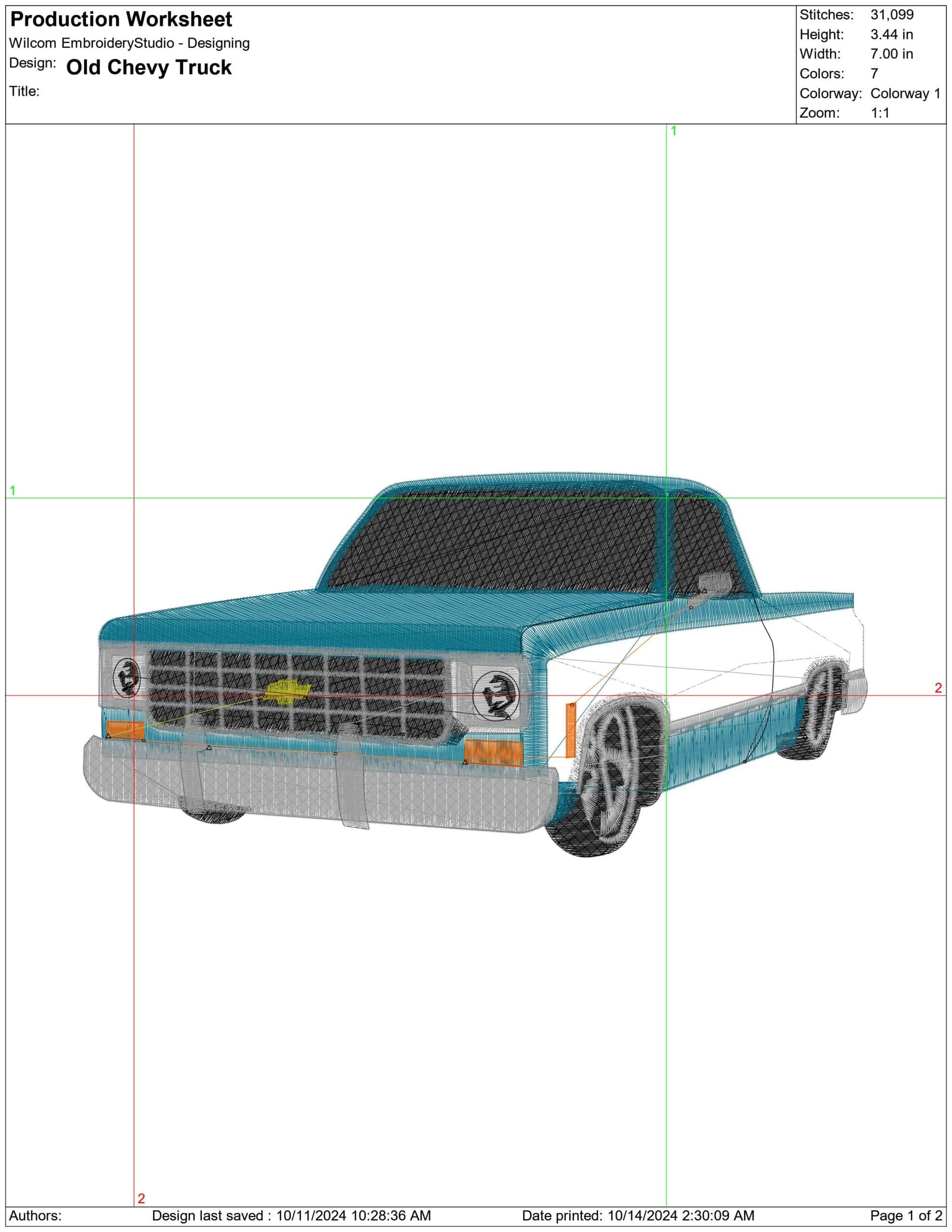 Chevy Old Truck embroidery design -  Car embroidery design machine pattern - Car embroidery file - instant download — view 2