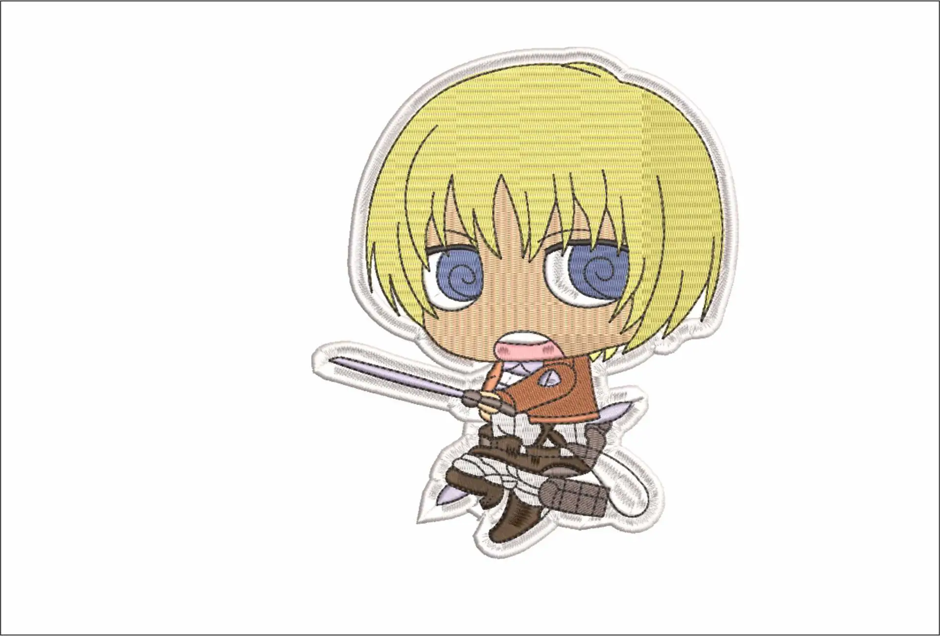 Armin Attack on Titan - Anime embroidery design - embroidery file - instant download