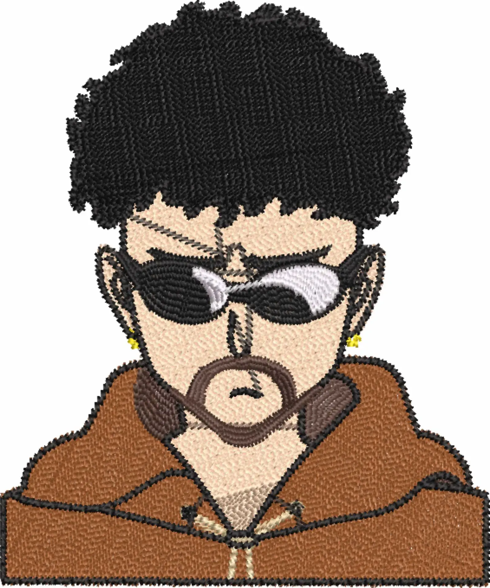 Bad Bunny Yonaguni - Anime embroidery design - embroidery file - instant download — view 4