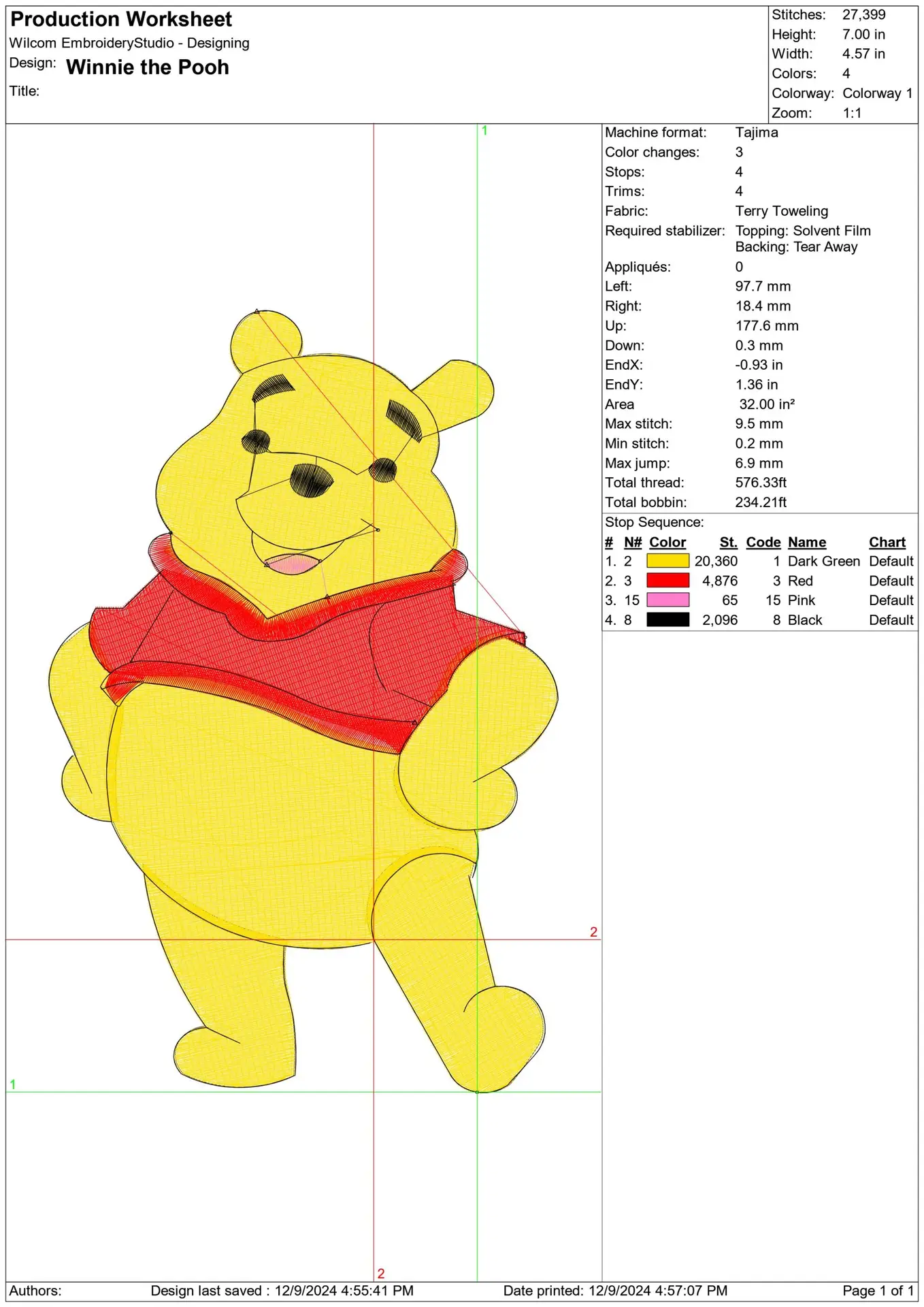 Nike Swoosh Winnie the Pooh - Nike embroidery design file - instant download in a frame — view 2