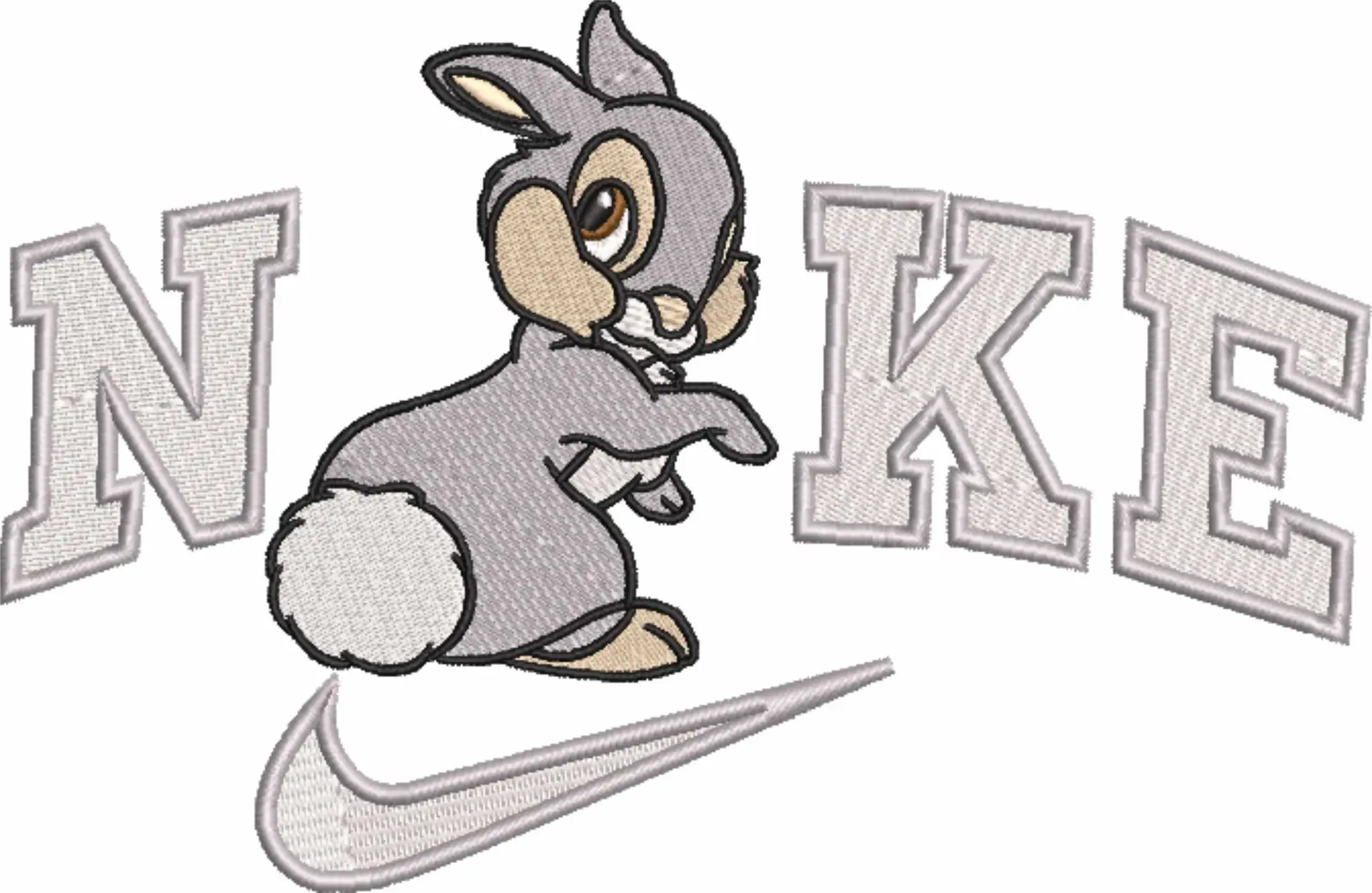 Nike Swoosh Thumper - Nike Disney Bambi design file - instant download in a frame — view 4