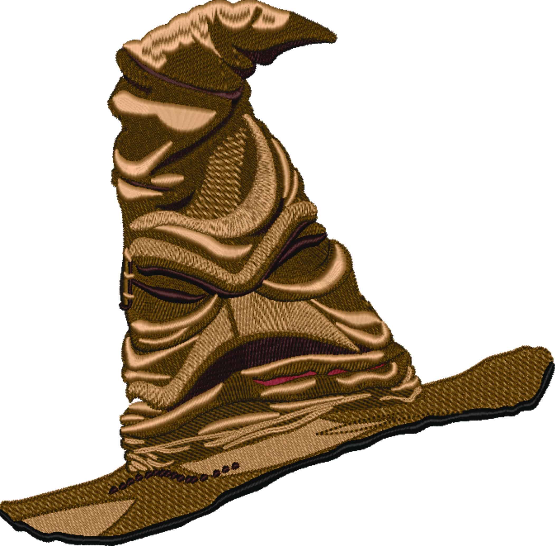 Harry Potter - Sorting Hat - Unique Harry Potter Design - High Quality embroidery design file - instant download — view 4