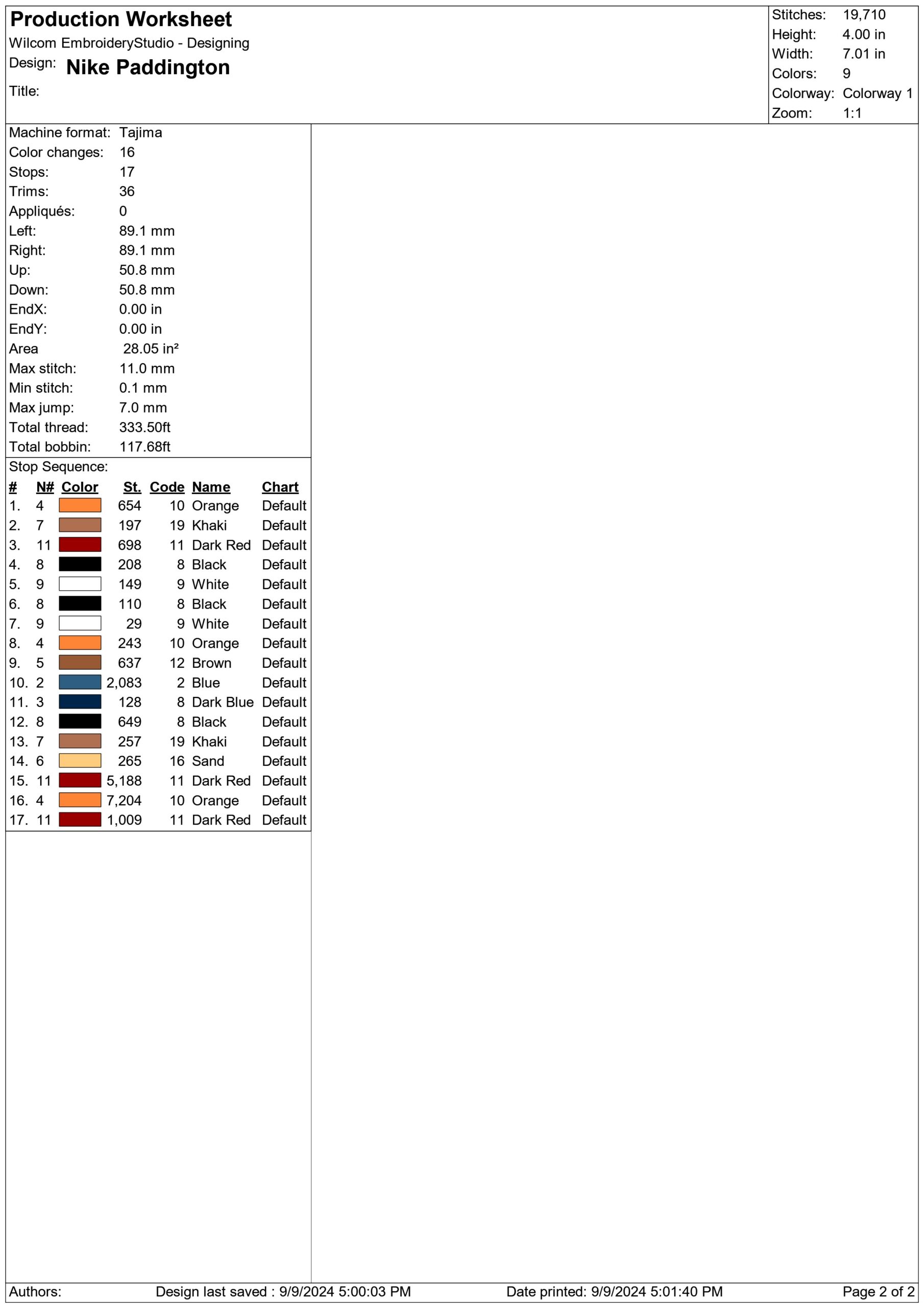 Nike Swoosh Paddington Bear - Nike embroidery design file - instant download — view 3
