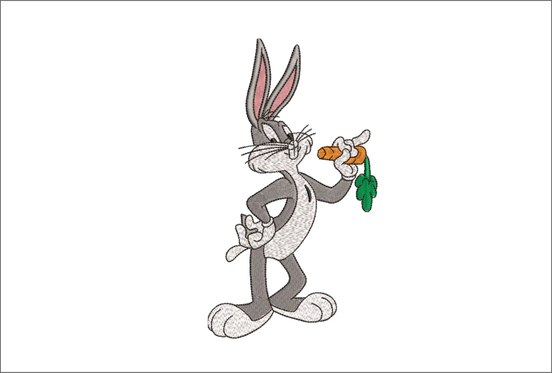 Buggs Bunny - Nike embroidery design file - instant download