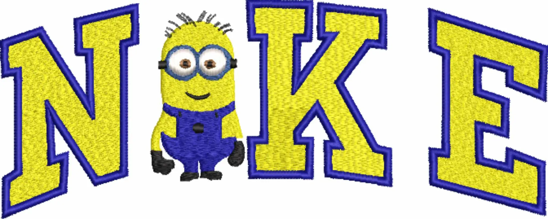 Nike Swoosh Minions - Nike Despicable Me design file - instant download in a frame — view 4