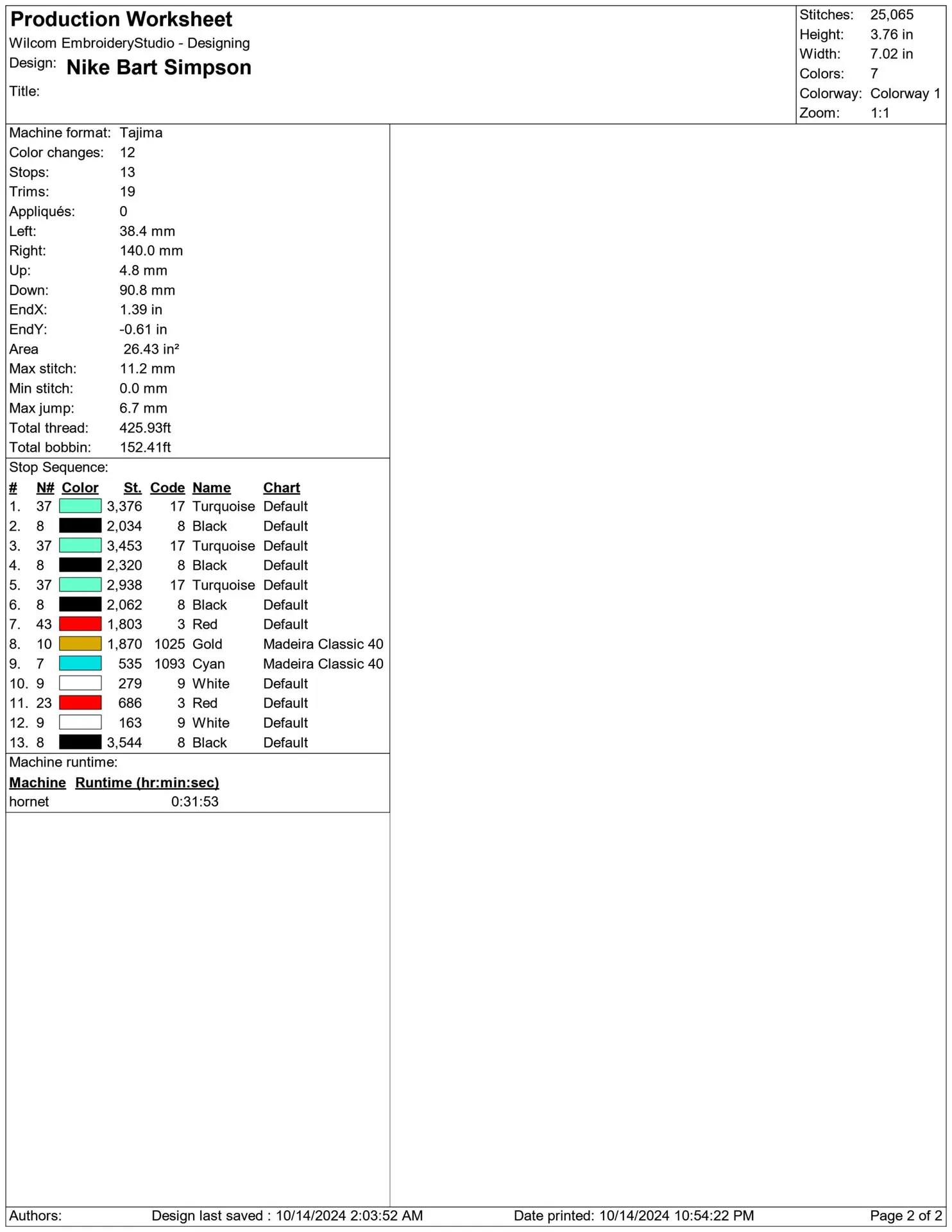Nike Swoosh Bart Simpson Cheering - Nike Simpsons design file - instant download — view 3