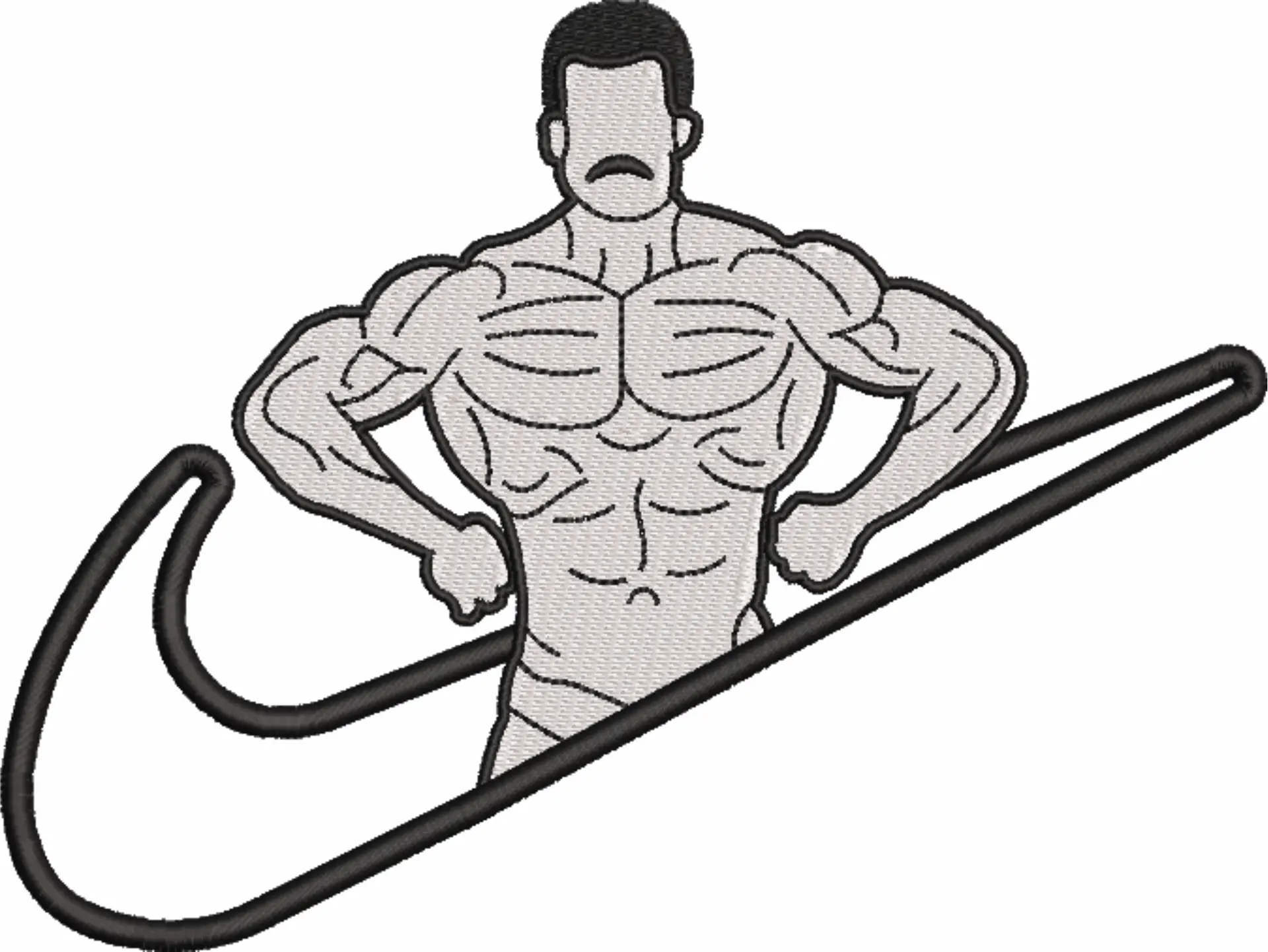 Nike Swoosh Body Builder - Nike design file - instant download — view 4