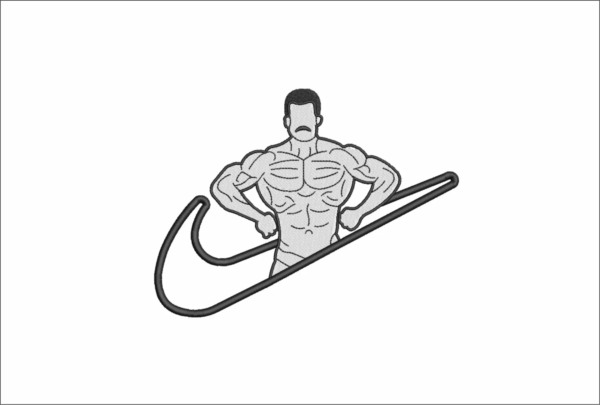 Nike Swoosh Body Builder - Nike design file - instant download