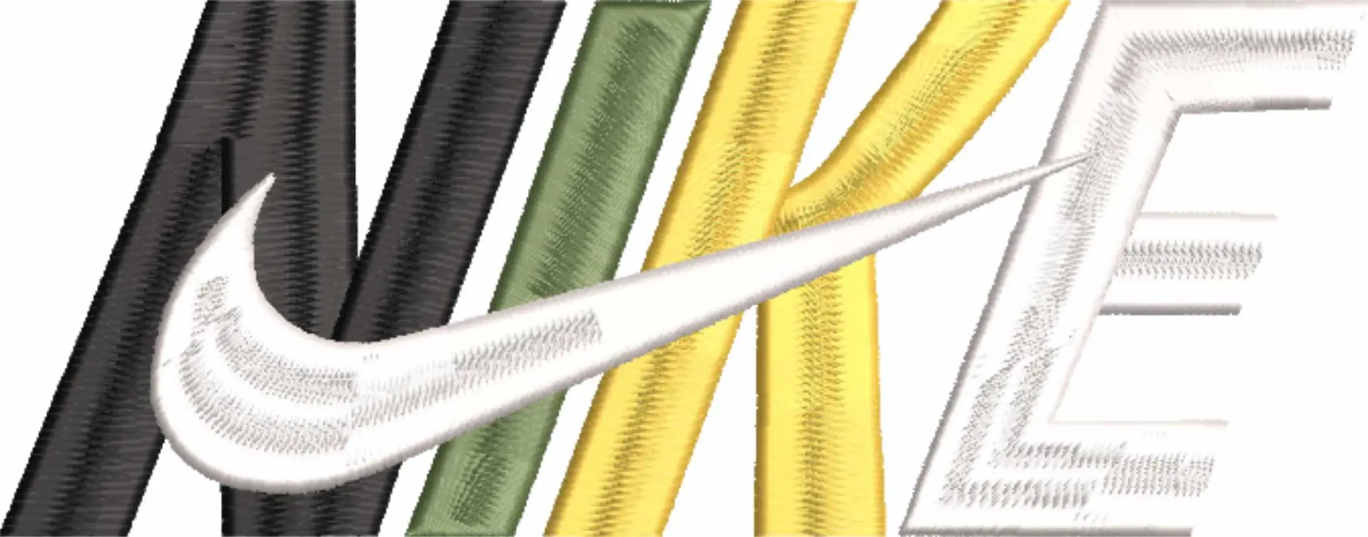 Nike Swoosh Jamaica - Nike embroidery design file - instant download — view 4