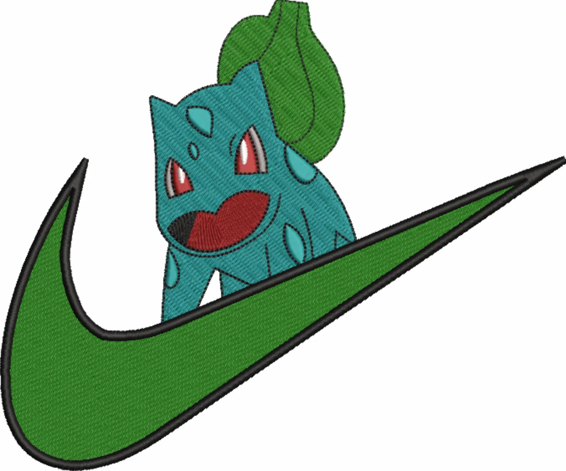 Nike Swoosh Bulbasaur Pokémon - Nike design file - instant download — view 4