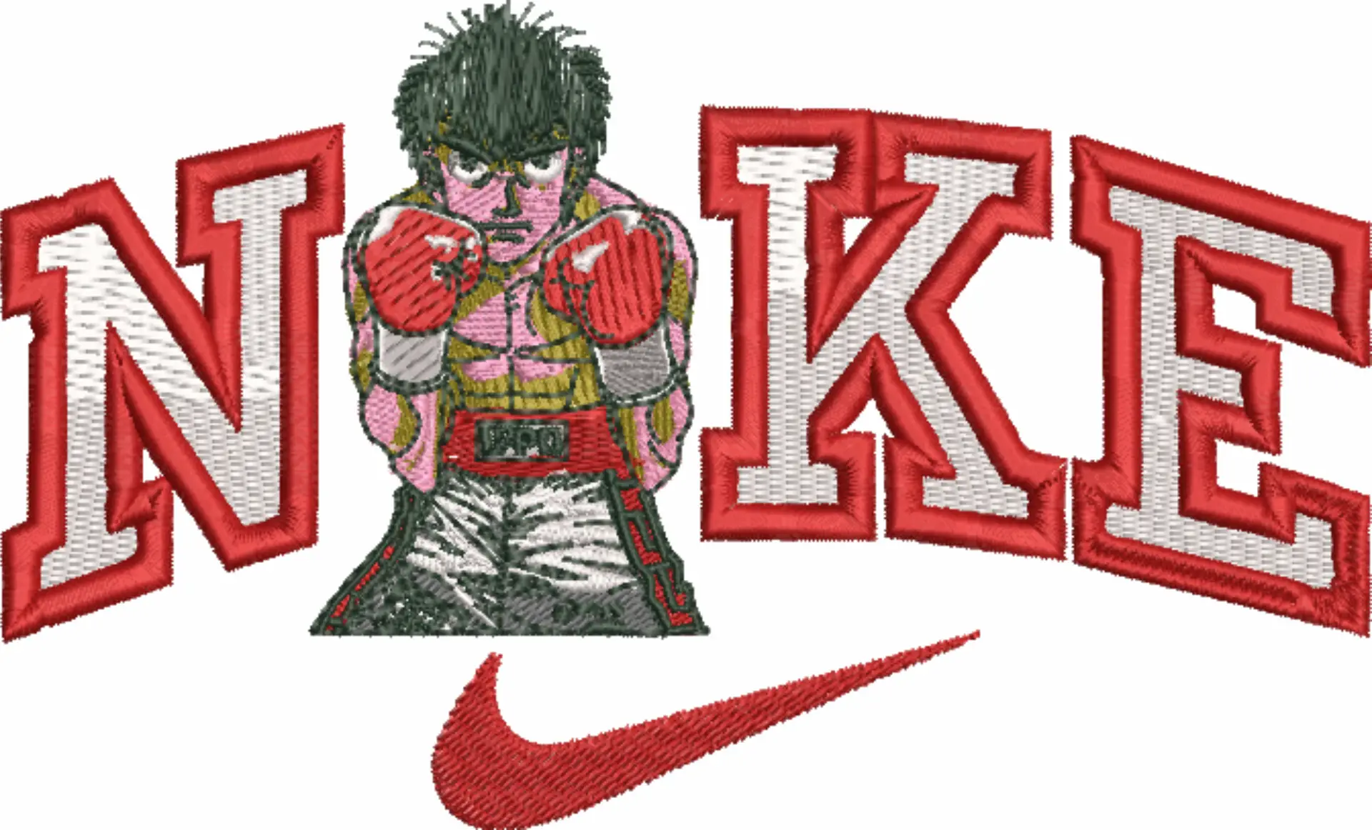 Nike Swoosh Hajime No Ippo Anime - Nike design file - instant download — view 4