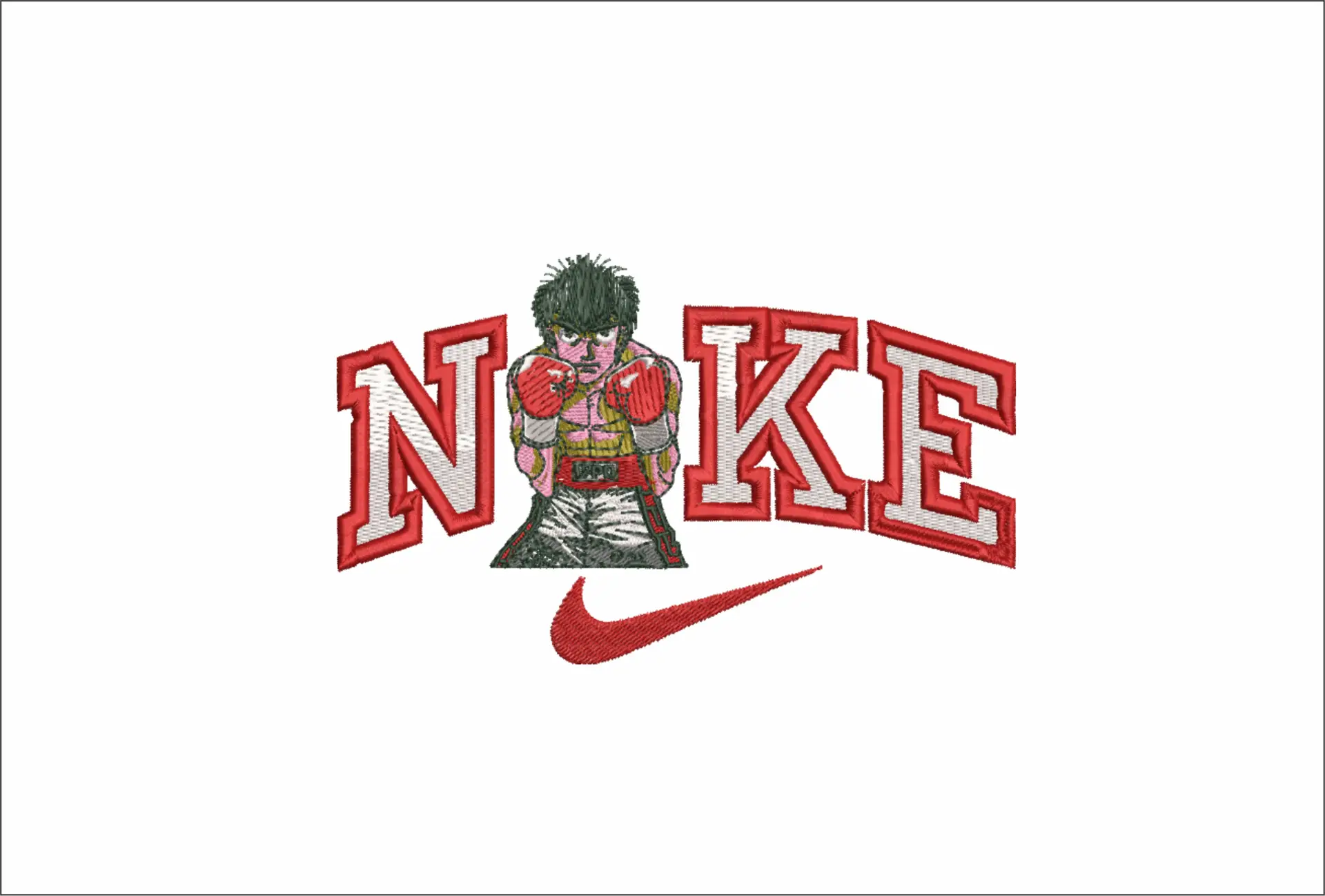 Nike Swoosh Hajime No Ippo Anime - Nike design file - instant download