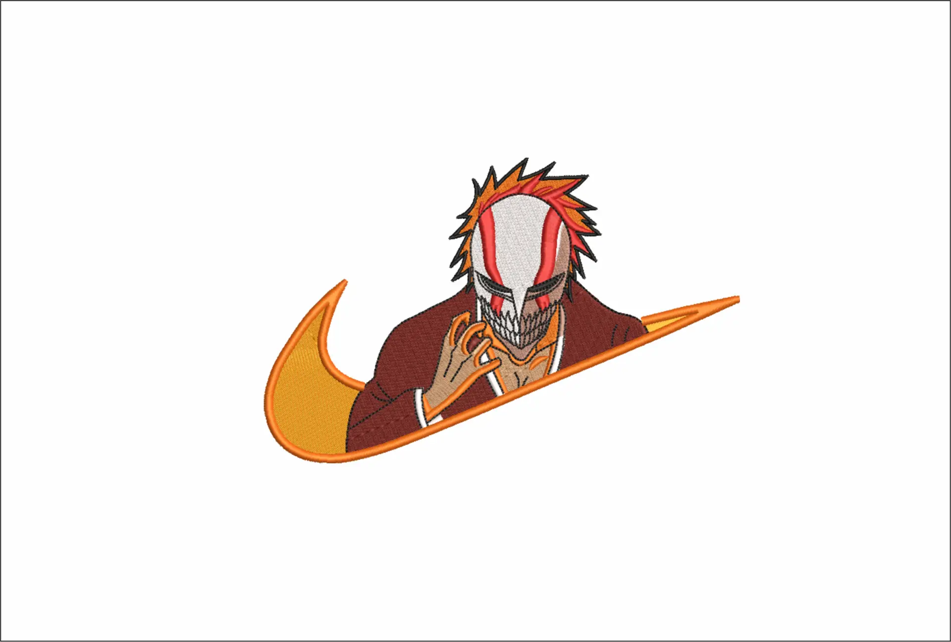 Nike Swoosh Ichigo Vizard Anime - Nike design file - instant download