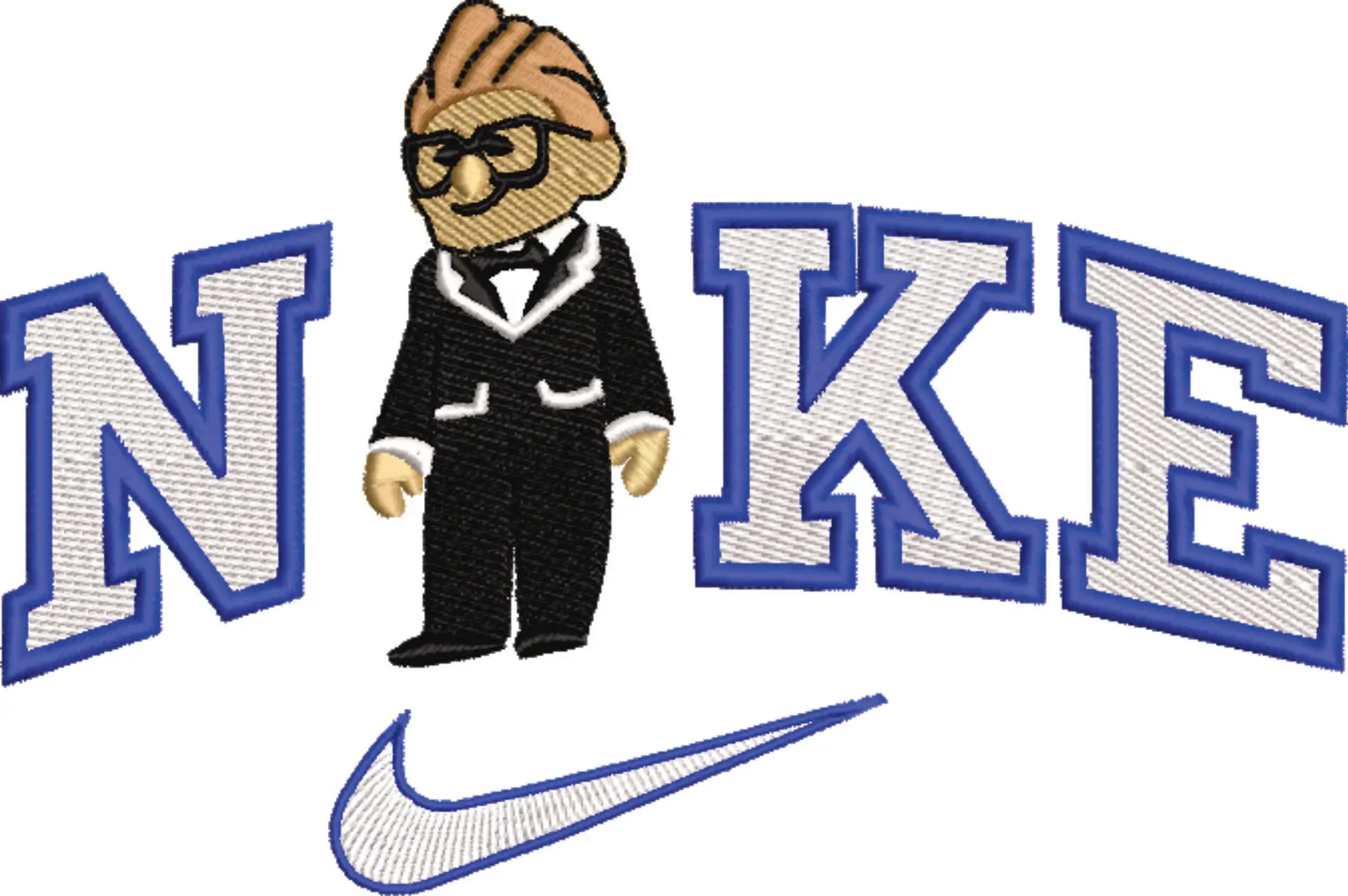 Nike Swoosh Up Grandad Carl Wedding - Disney Cartoon embroidery design file - instant download — view 4
