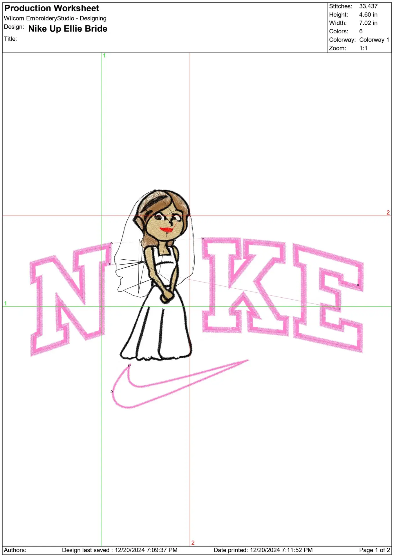 Nike Swoosh Up Grandma Ellie Wedding - Disney Cartoon embroidery design file - instant download — view 2
