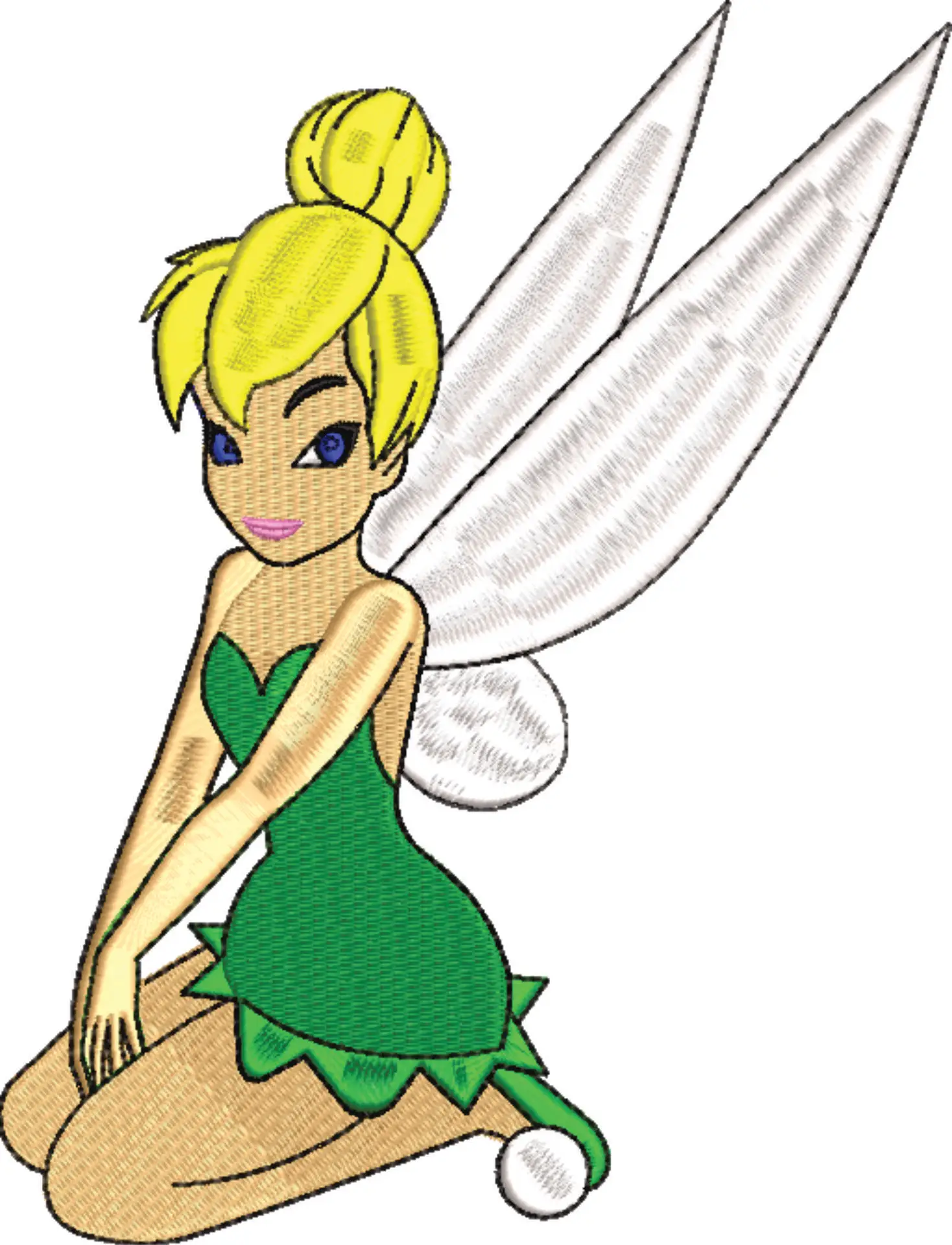 Tinkerbell - Disney - Peter Pan Cartoon embroidery design file - instant download — view 4