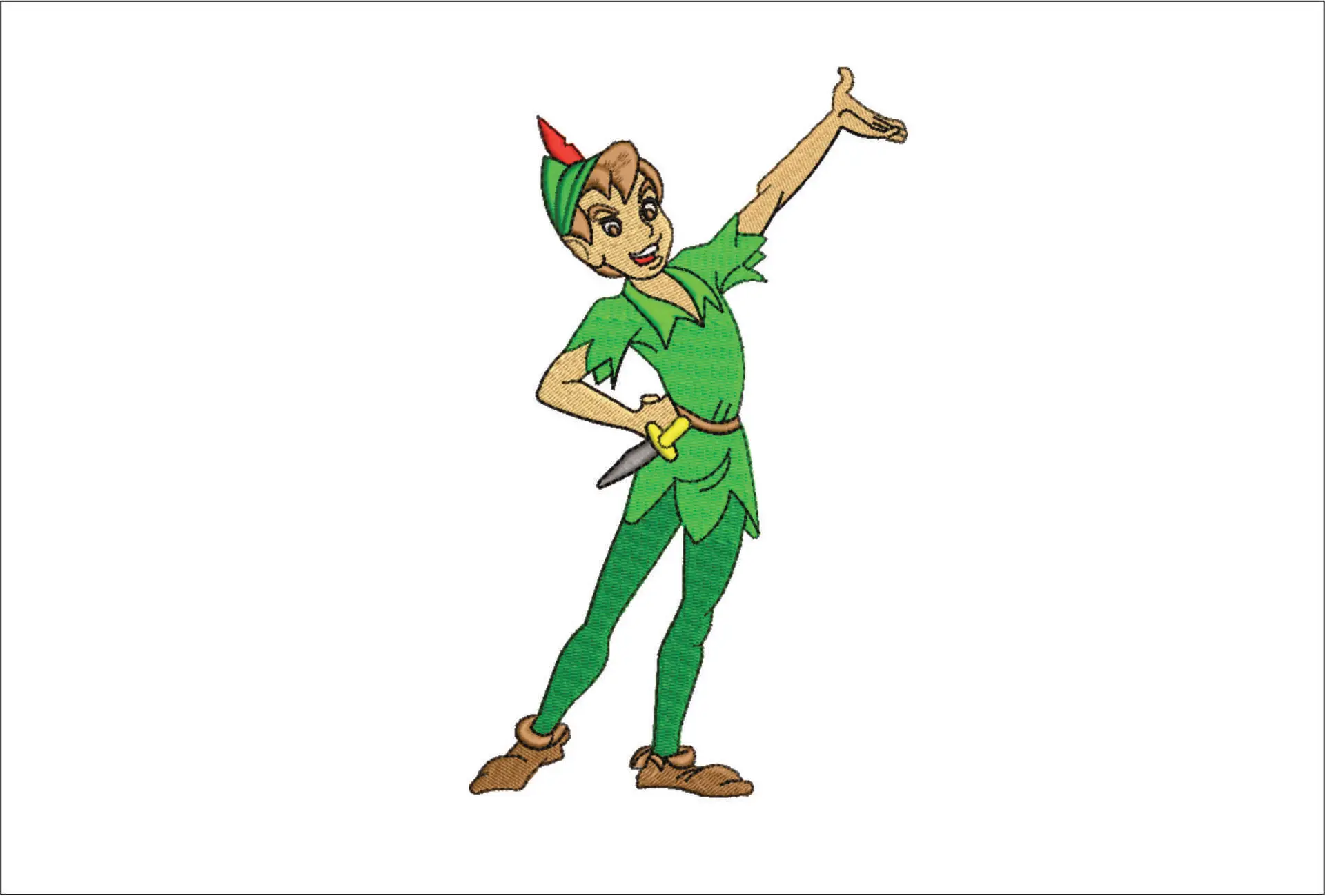 Peter Pan - Disney - Peter Pan Cartoon embroidery design file - instant download