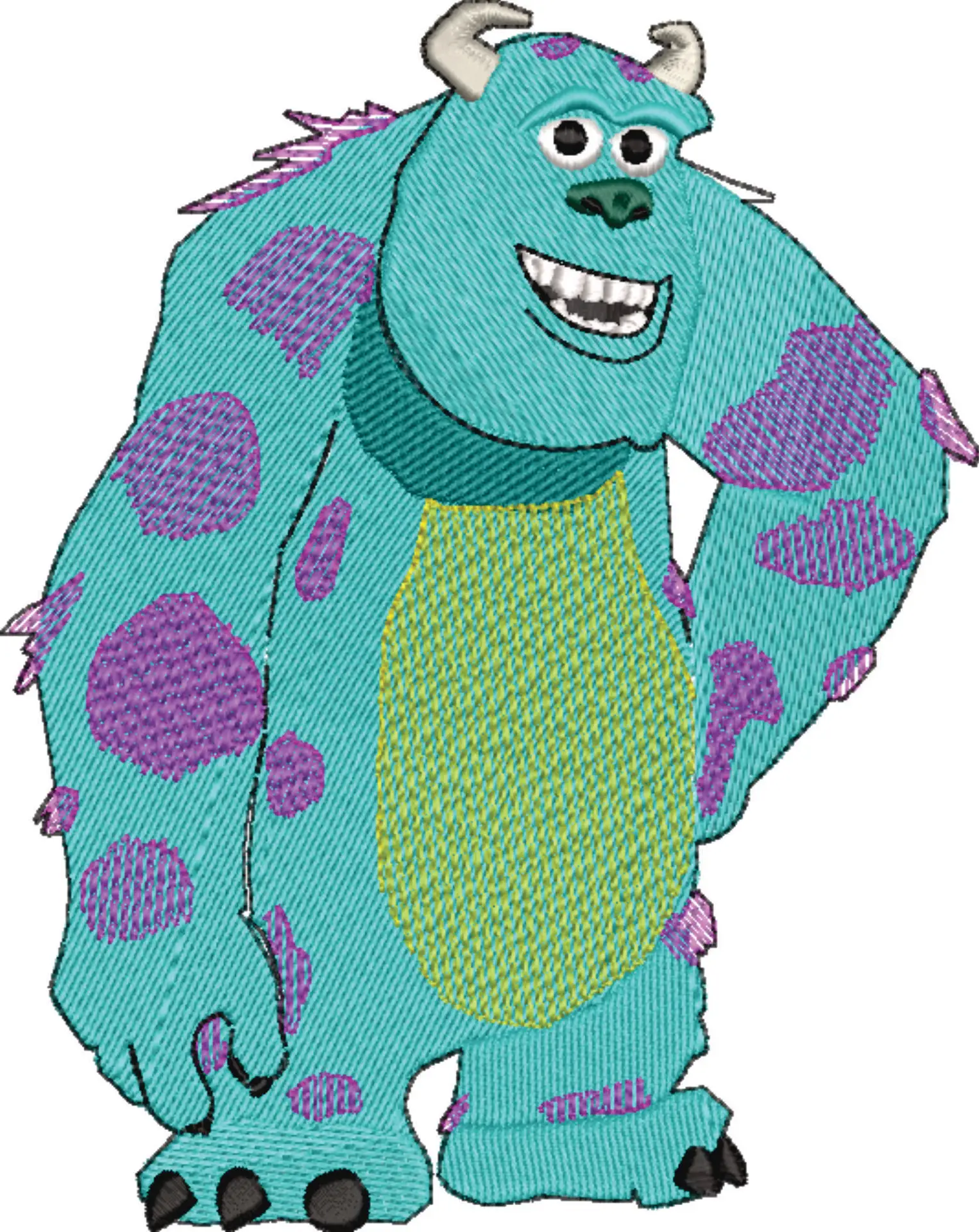 Sulley - Monsters Inc design file - instant download in a frame — view 4