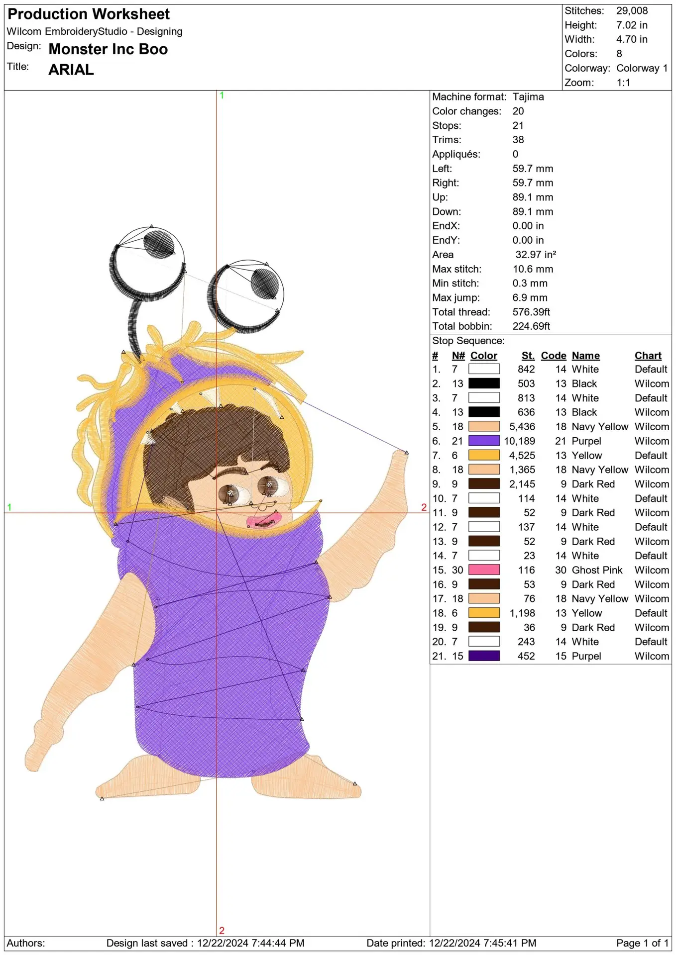 Boo - Nike Monsters Inc design file - instant download — view 2