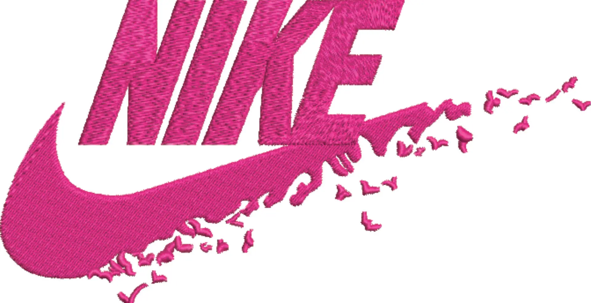 Nike Swoosh Dissolving - Cartoon embroidery design file - instant download — view 4
