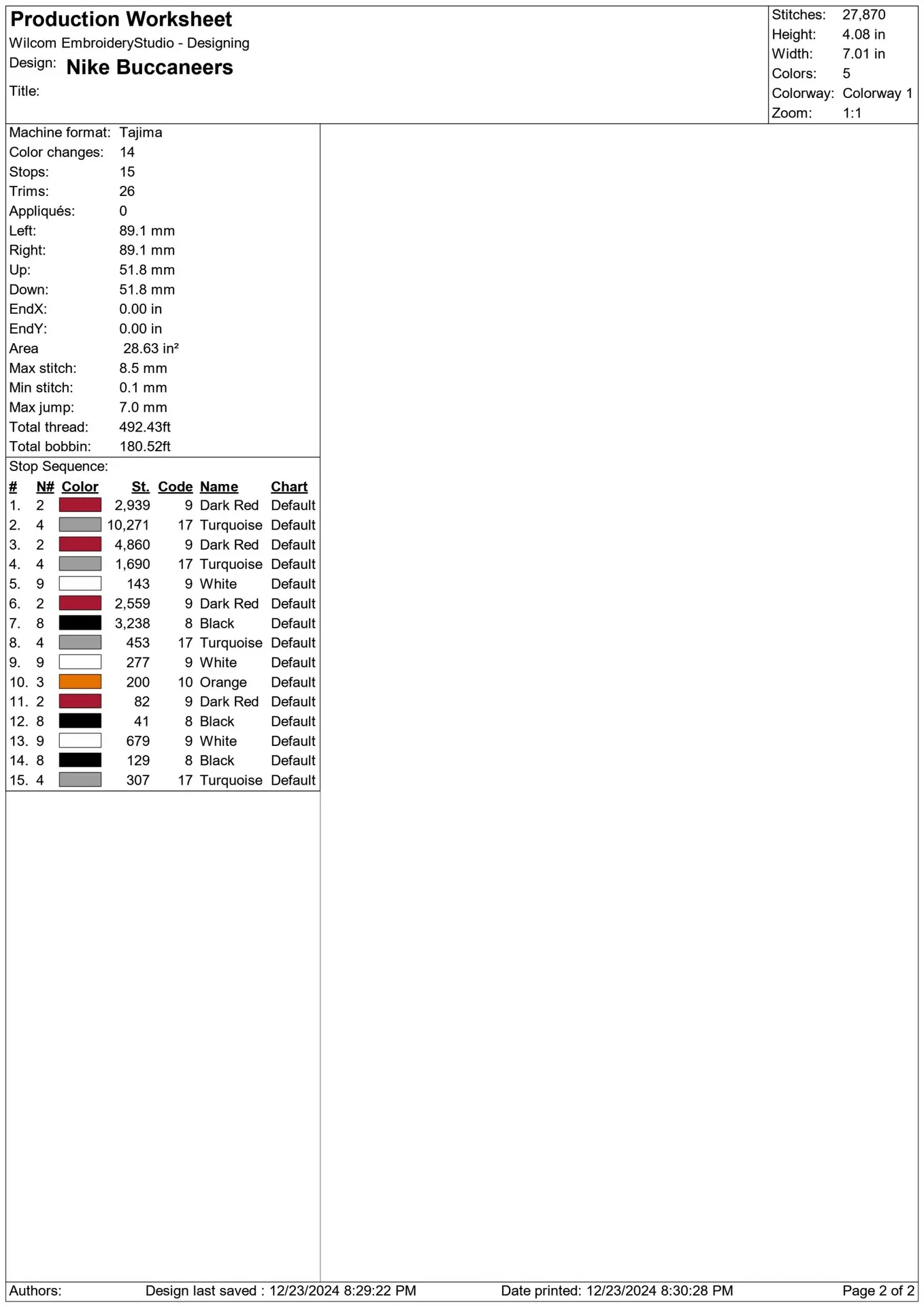 Nike Swoosh Tampa Bay Buccaneers - NFL embroidery design file - instant download — view 3