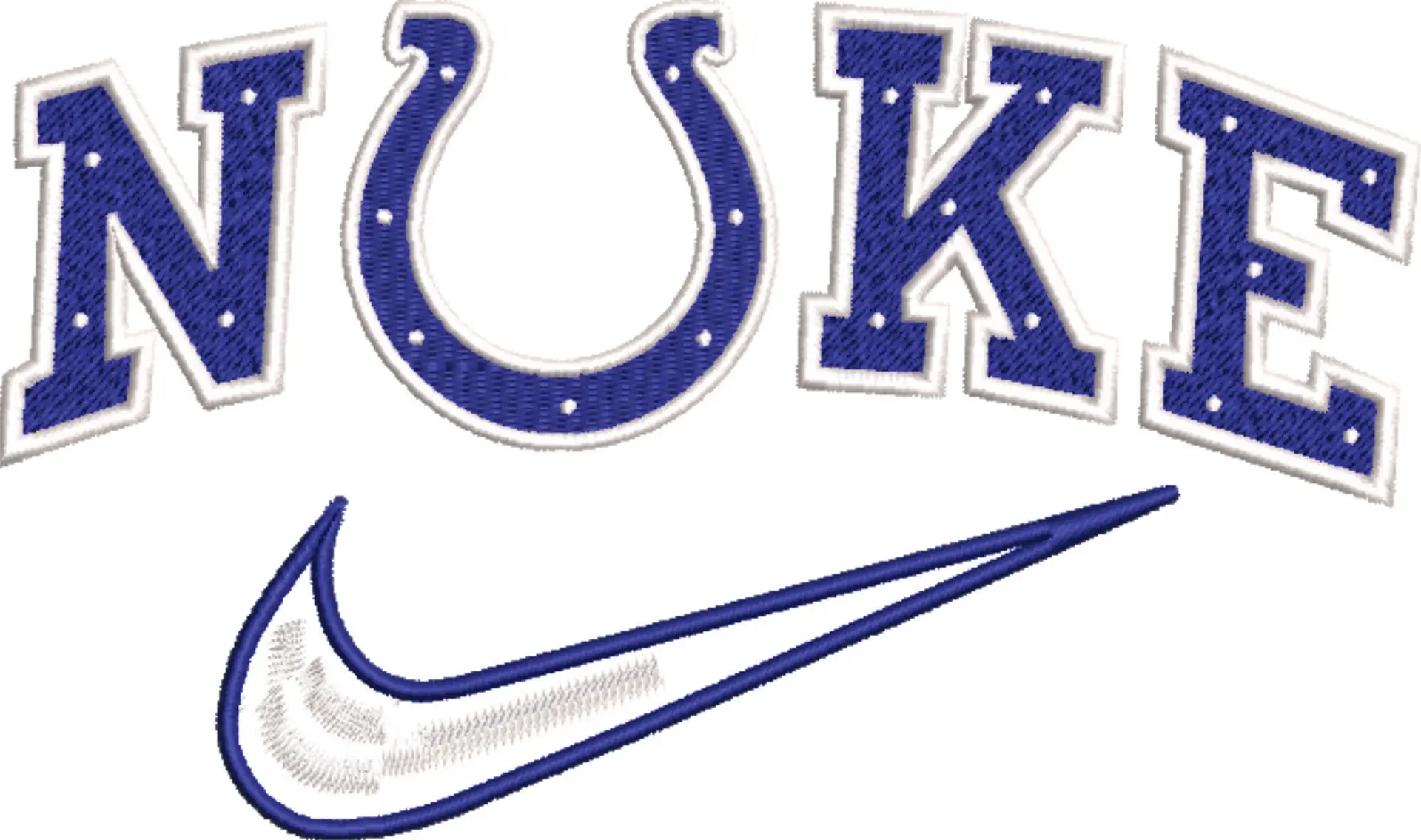 Nike Swoosh Indianapolis Colts - NFL embroidery design file - instant download — view 4