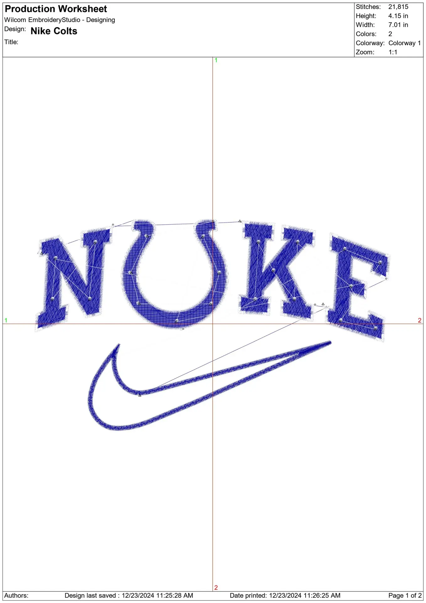 Nike Swoosh Indianapolis Colts - NFL embroidery design file - instant download — view 2