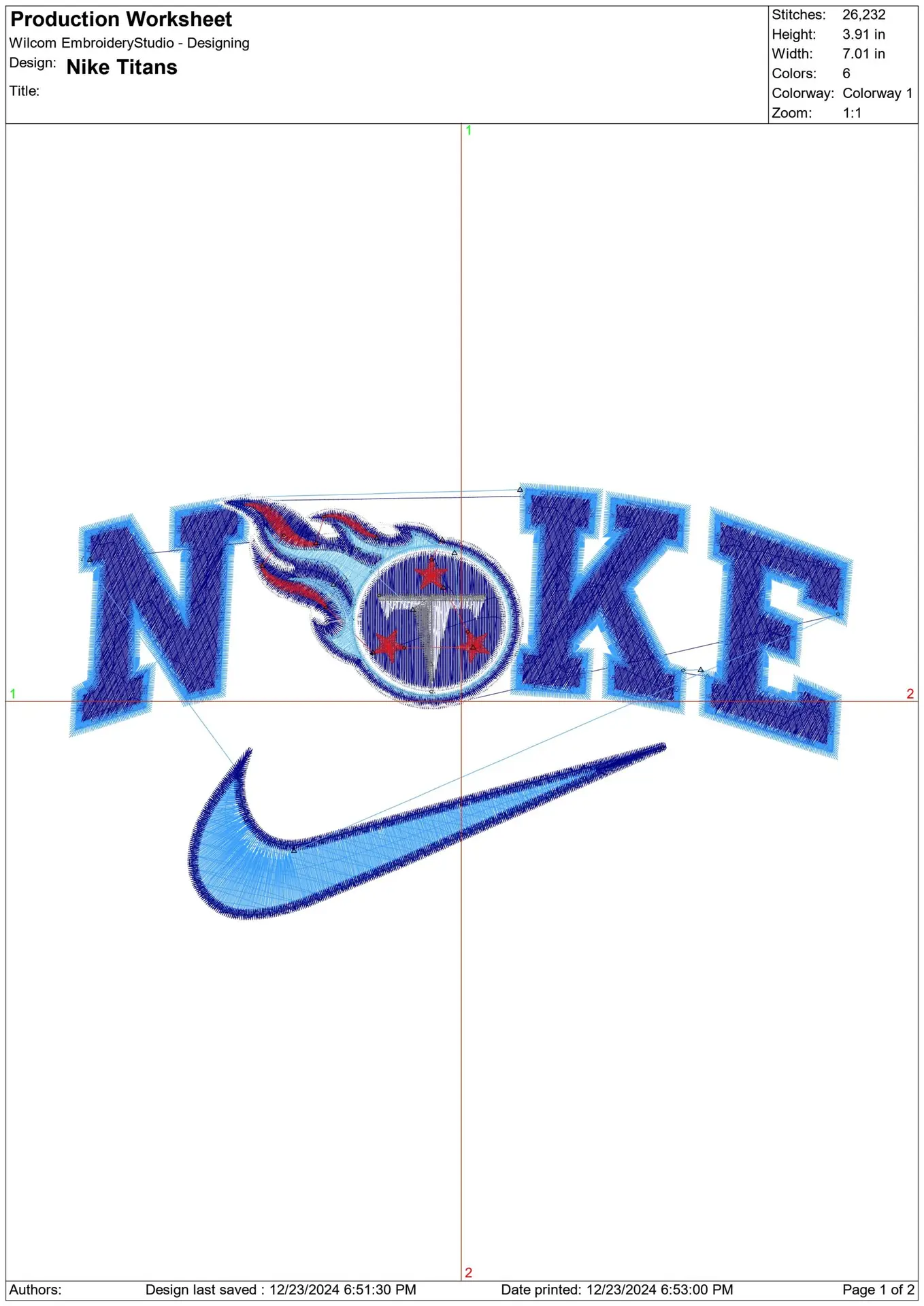 Nike Swoosh Tennessee Titans  - NFL embroidery design file - instant download — view 2