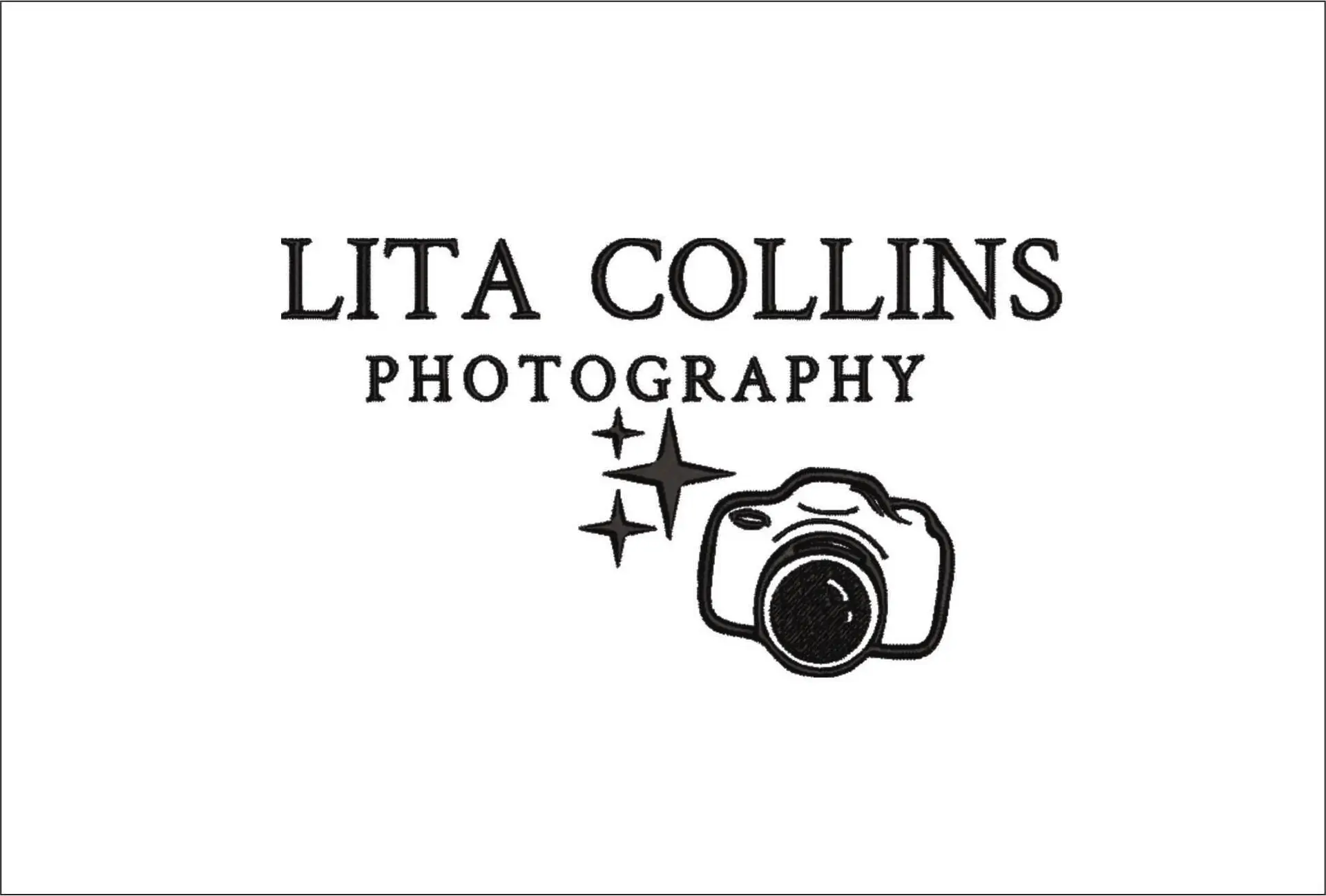Lita Collins Logo Embroidery design file - instant download