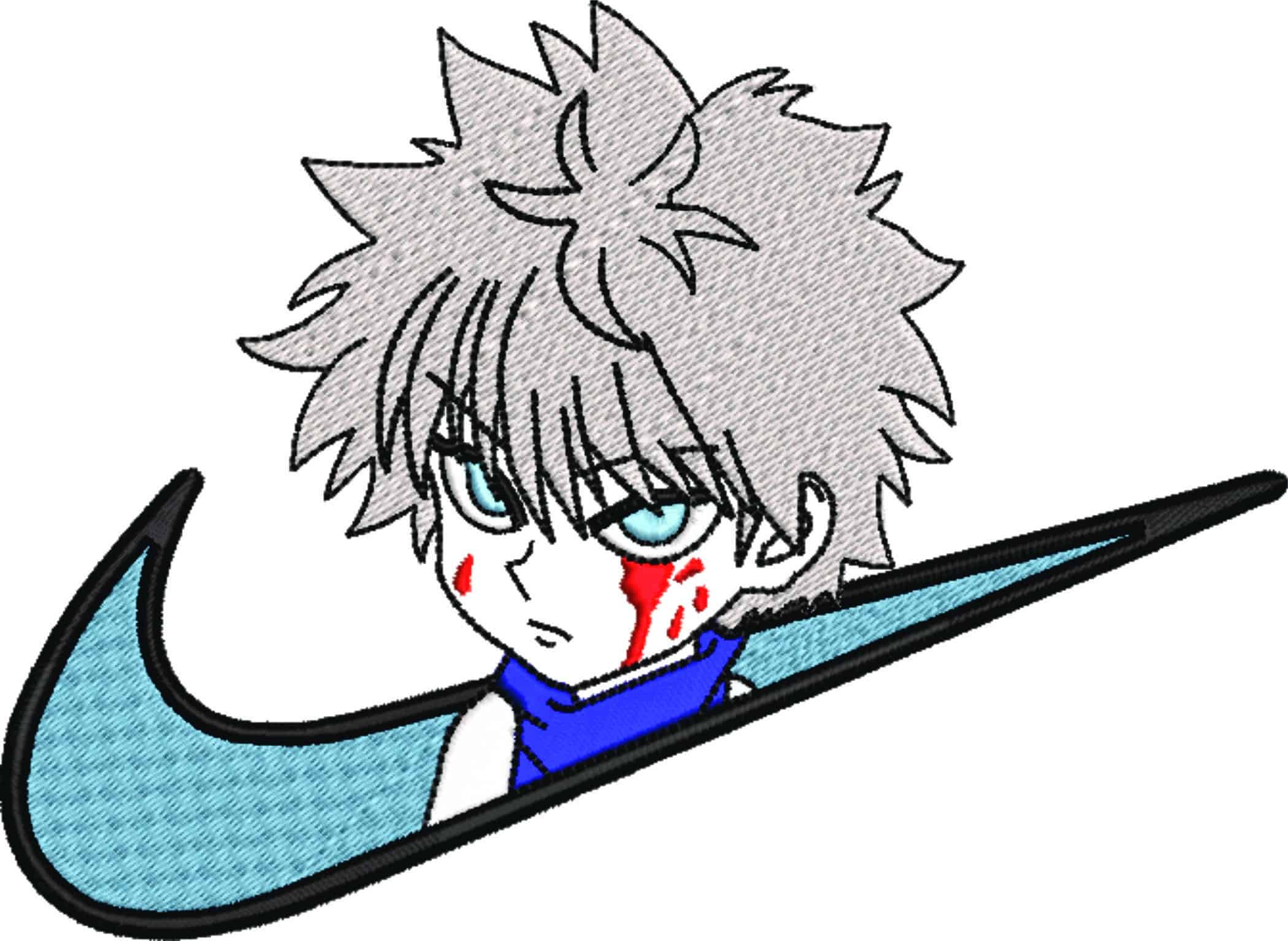 Nike Swoosh Nike Killau - Anime - Nike embroidery design - instant download — view 4